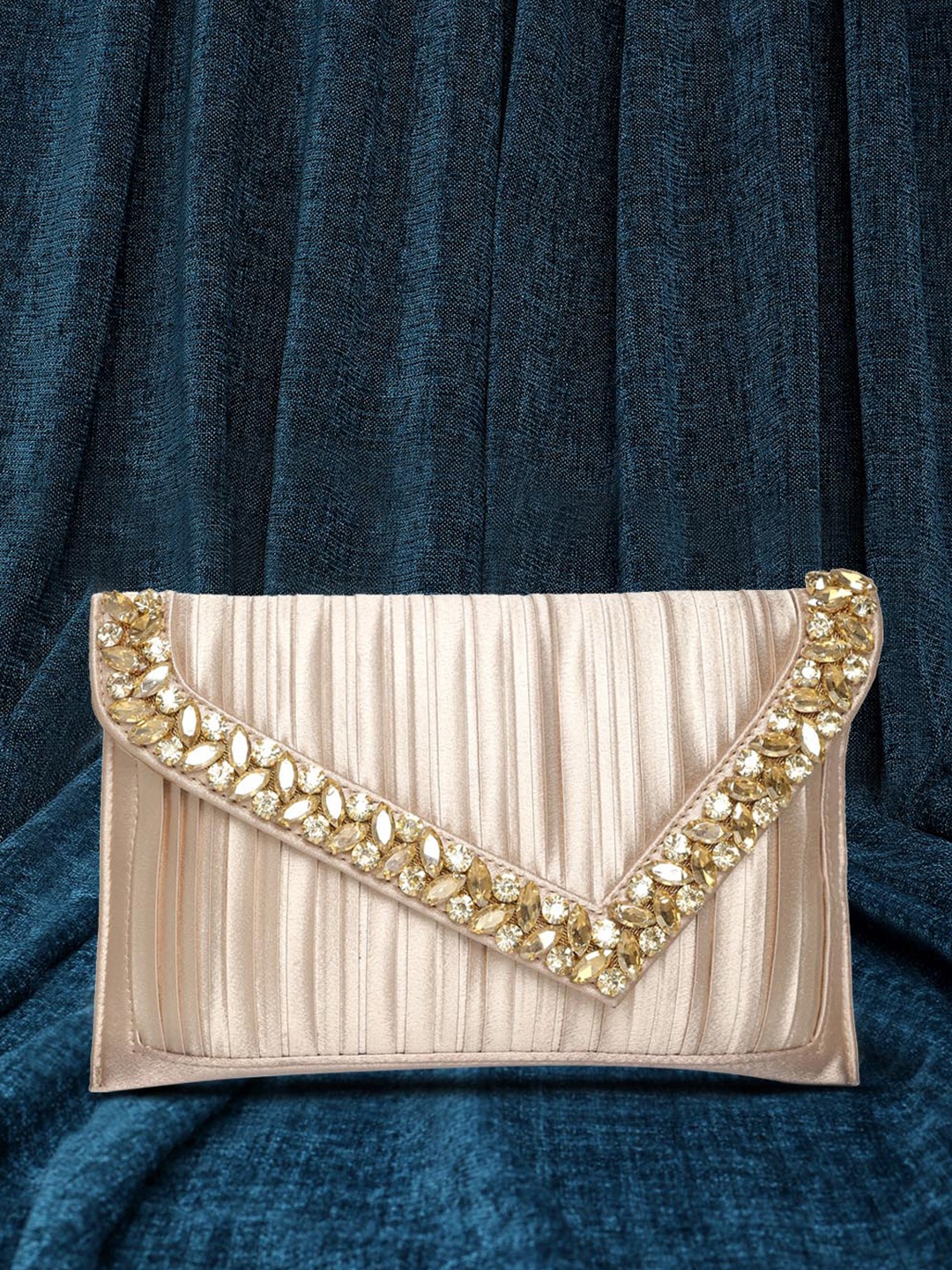 

Peora Embellished Purse Clutch, Rose gold