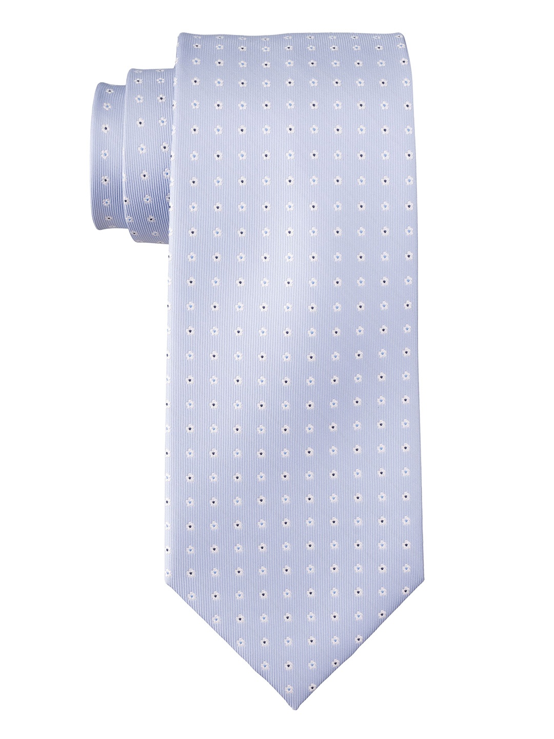 

The Tie Hub Men Printed Skinny Pure Silk Tie, Blue