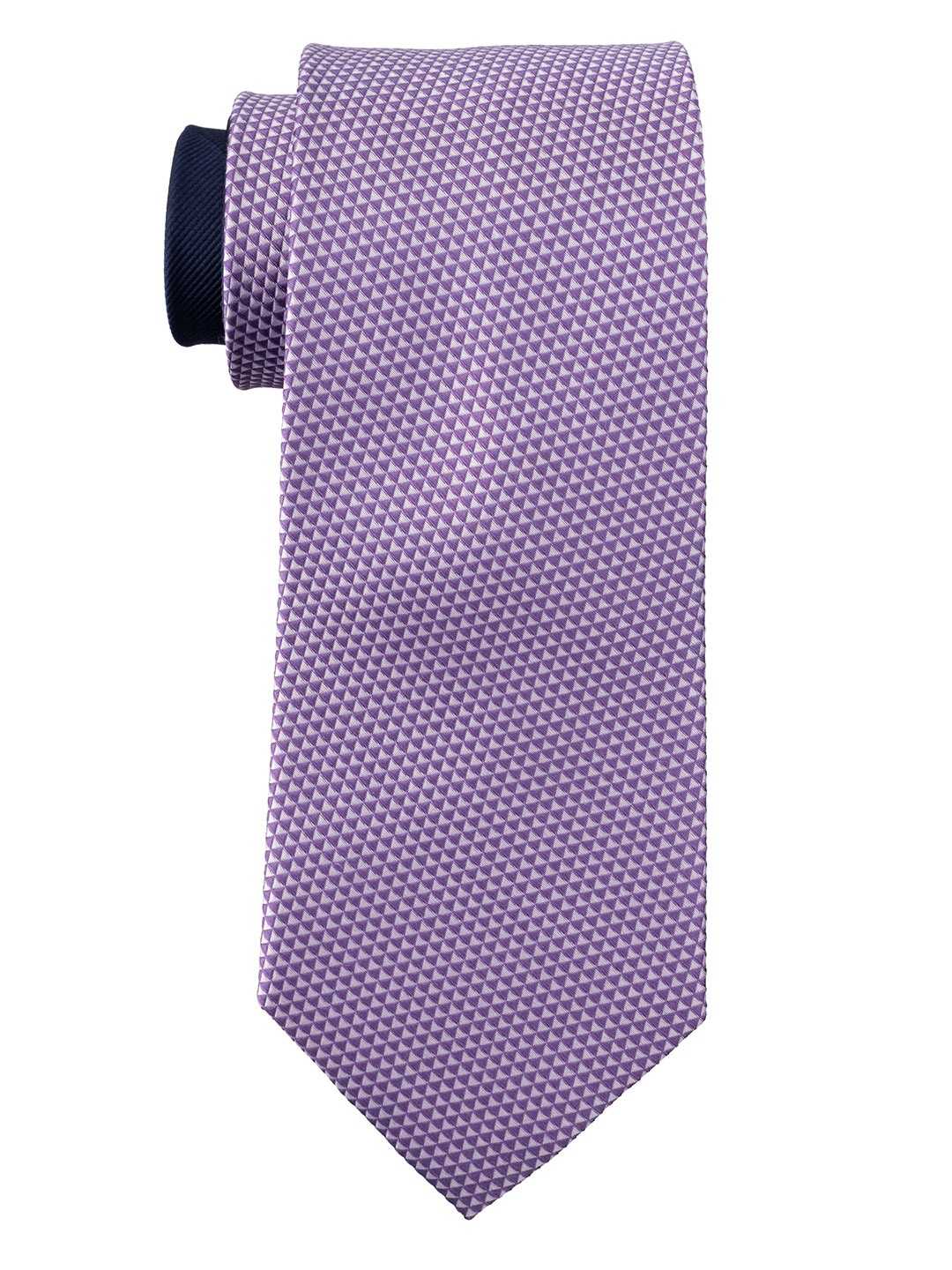 

The Tie Hub Men Woven Design Skinny Tie, Lavender