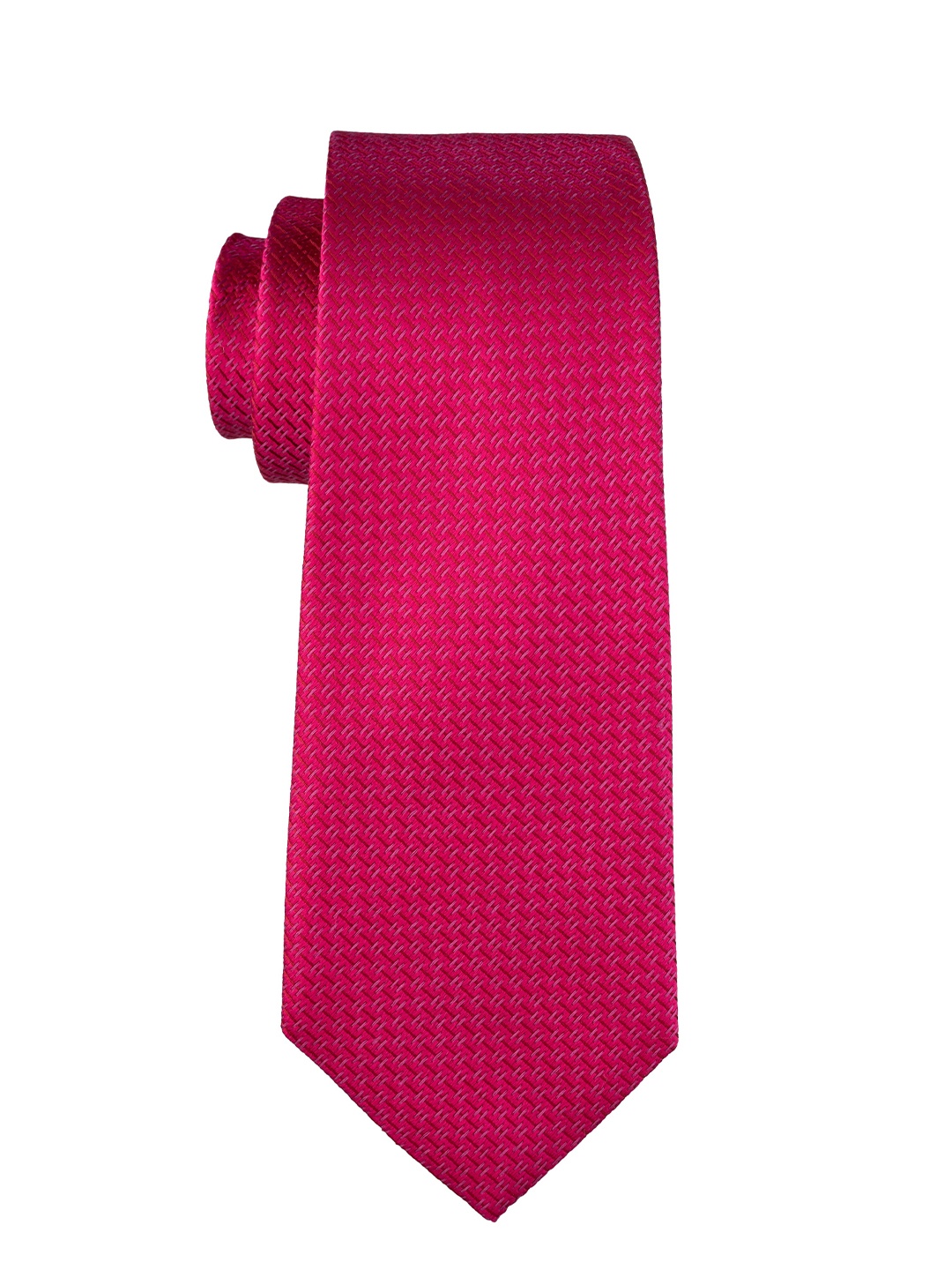 

The Tie Hub Men Pure Silk Broad Tie, Pink