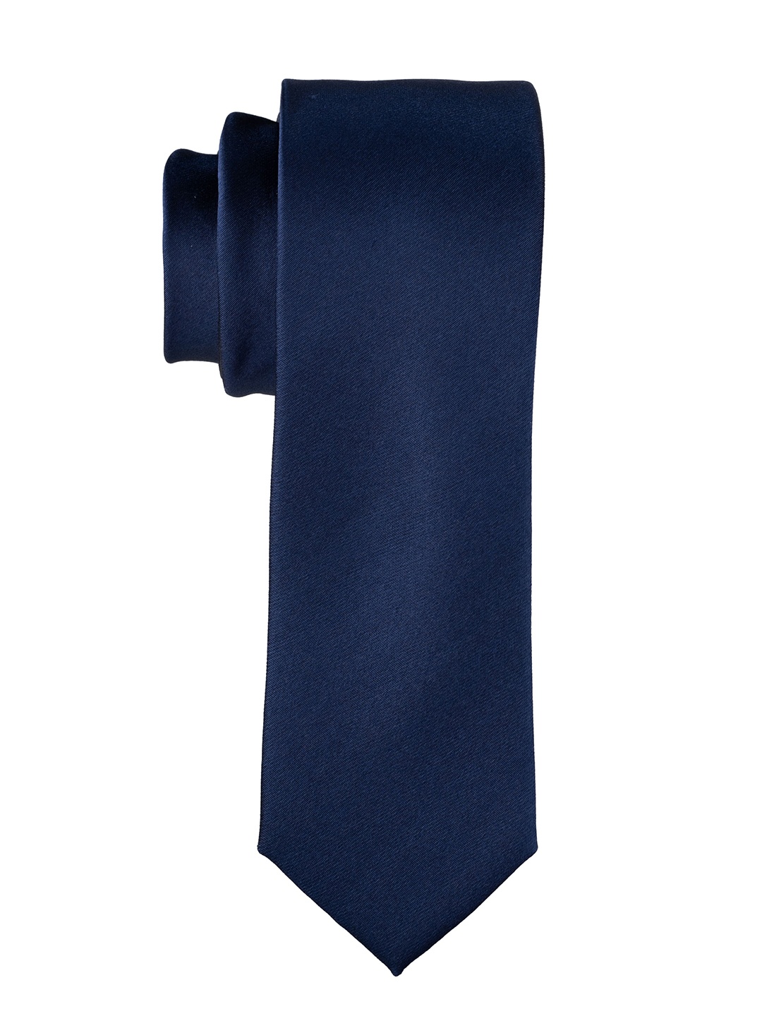 

The Tie Hub Men Silk Broad Tie, Navy blue