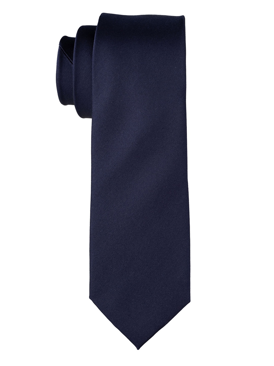 

The Tie Hub Men Silk Broad Tie, Navy blue