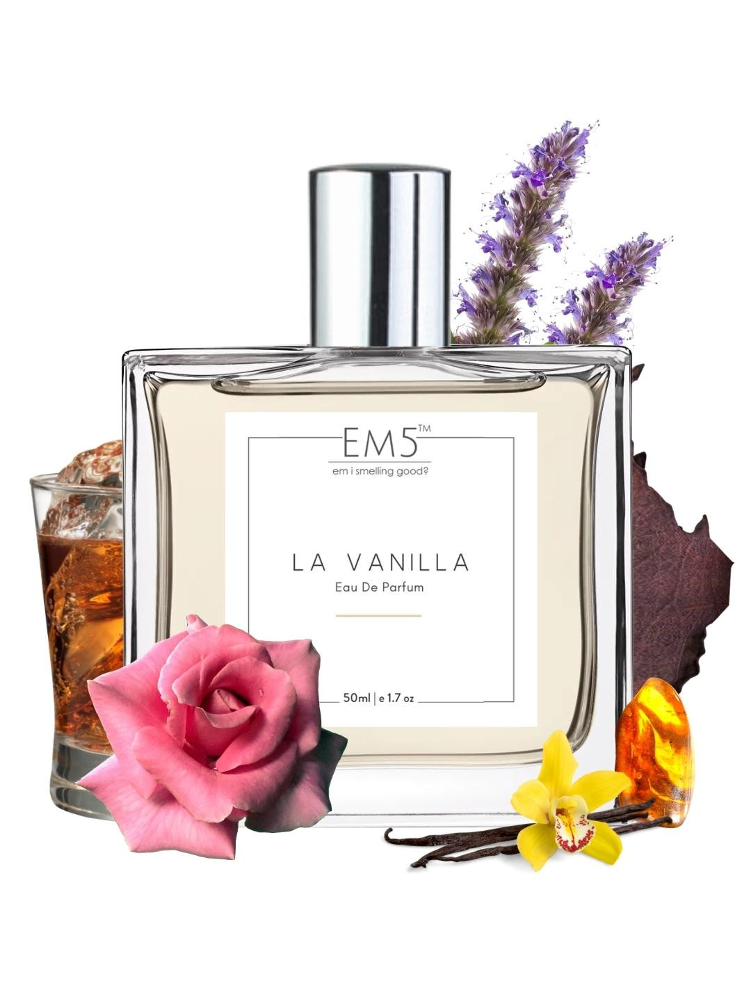 

EM5 Women La-Vanilla Eau De Parfum - 50 ml, Transparent