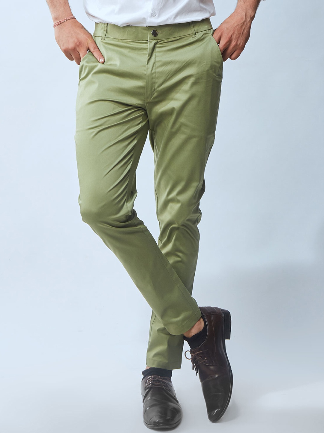 

Beyours Men Classic Chinos Trousers, Green