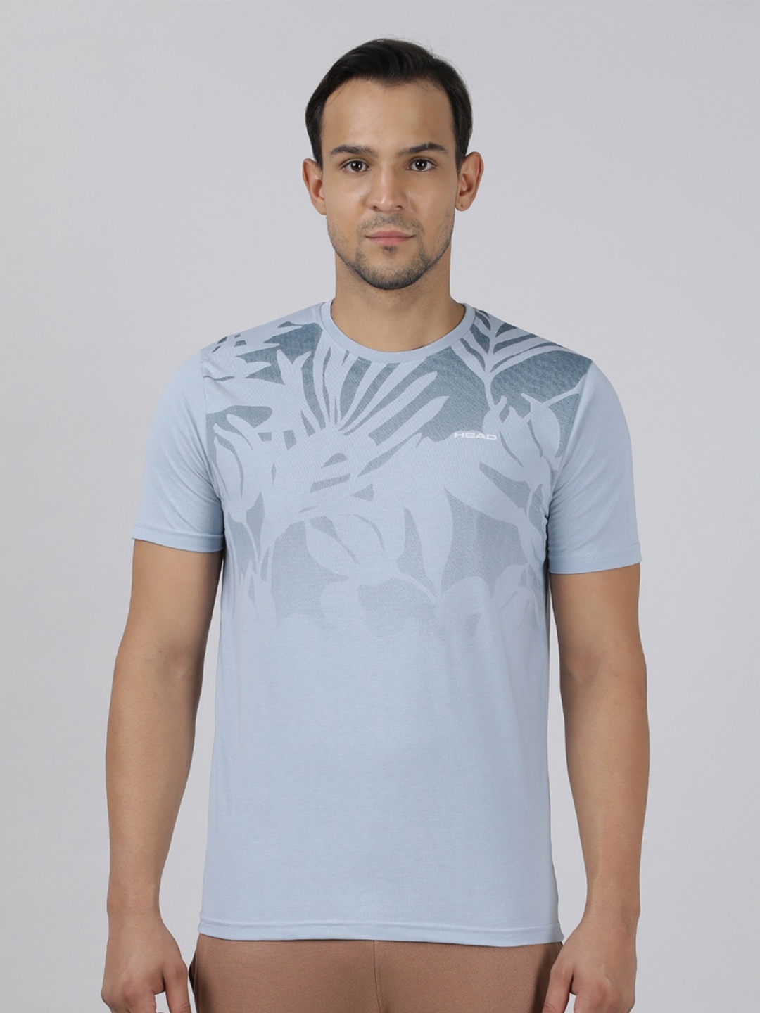 

Head Graphic Printed Slim Fit T-shirt, Blue