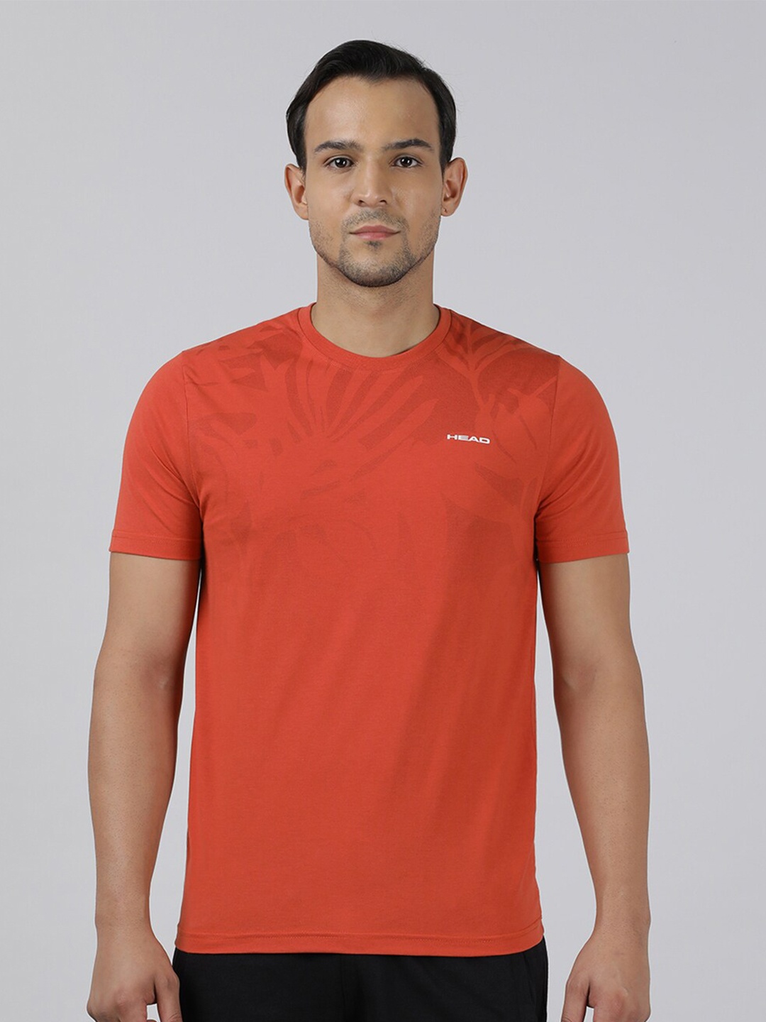 

Head Graphic Printed Slim Fit T-shirt, Maroon