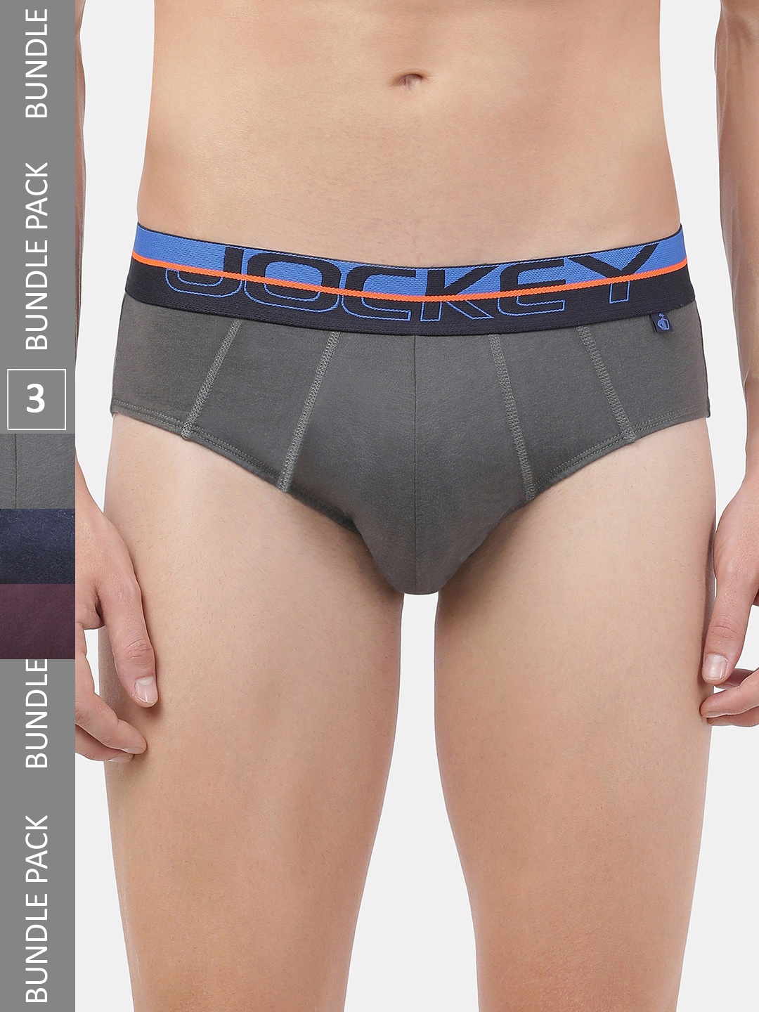 

Jockey Set Of 3 Solid Briefs, Purple