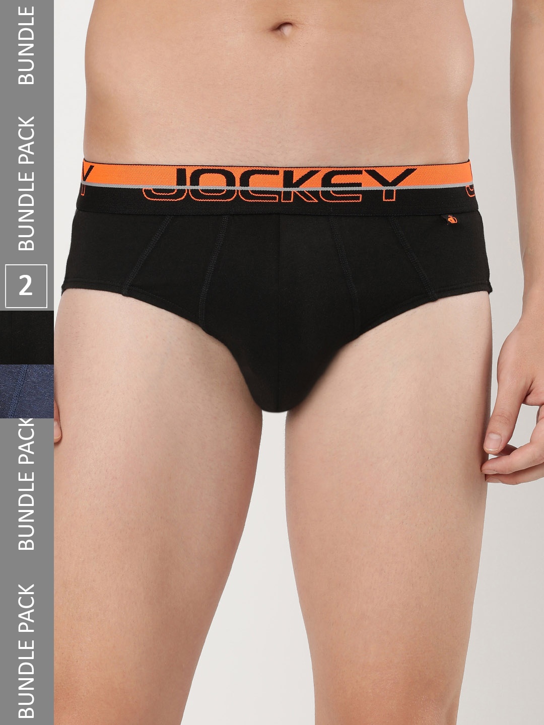 

Jockey Pack of 2 Men Basic Briefs, Navy blue