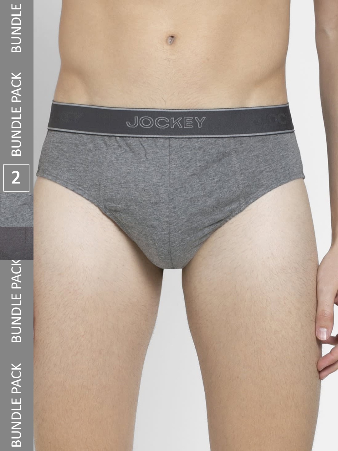 

Jockey Set Of 2 Solid Briefs, Charcoal