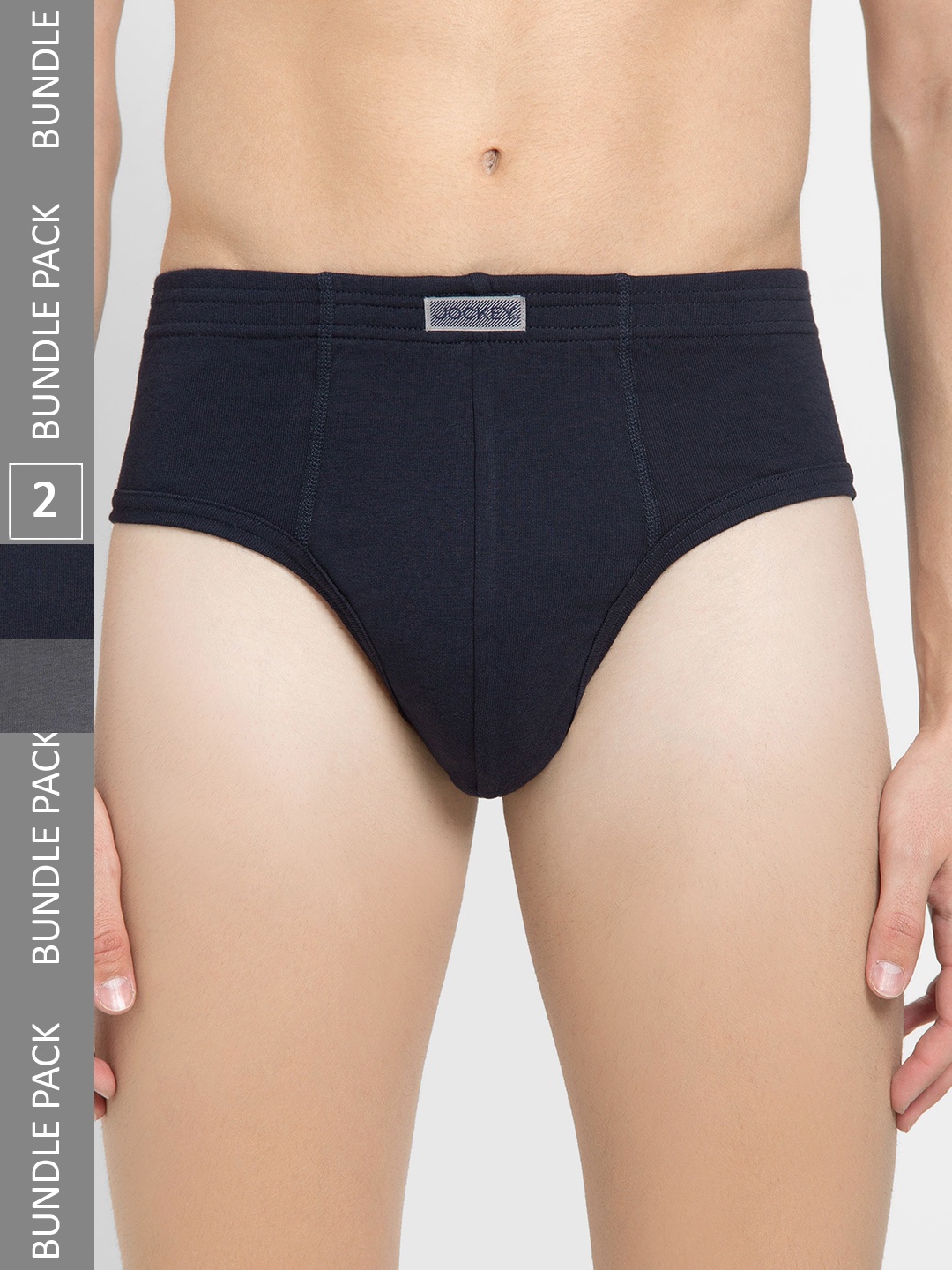 

Jockey Set Of 2 Solid Briefs, Grey