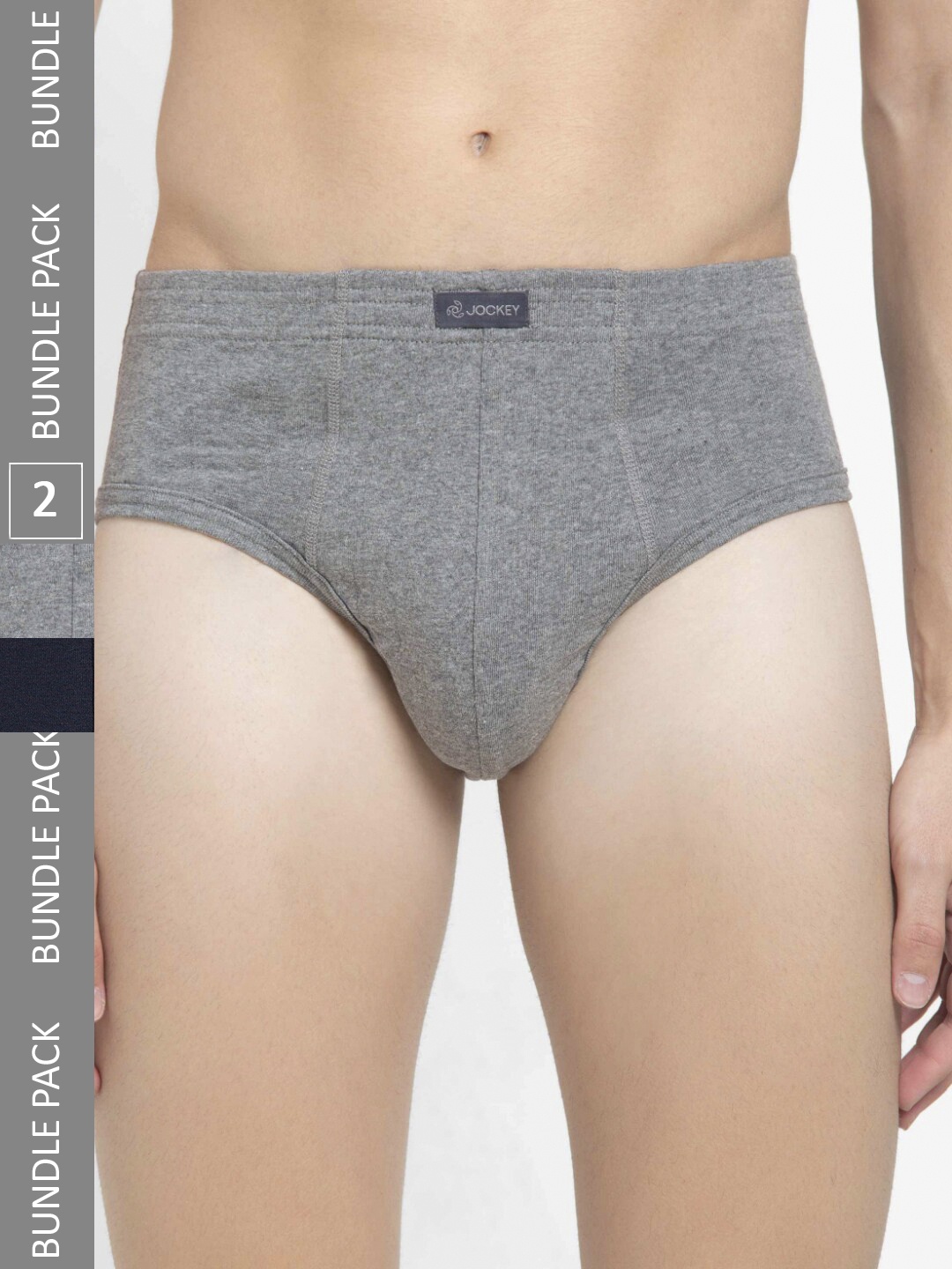 

Jockey Pack of 2 Cotton Stay Fresh Solid Briefs, Blue