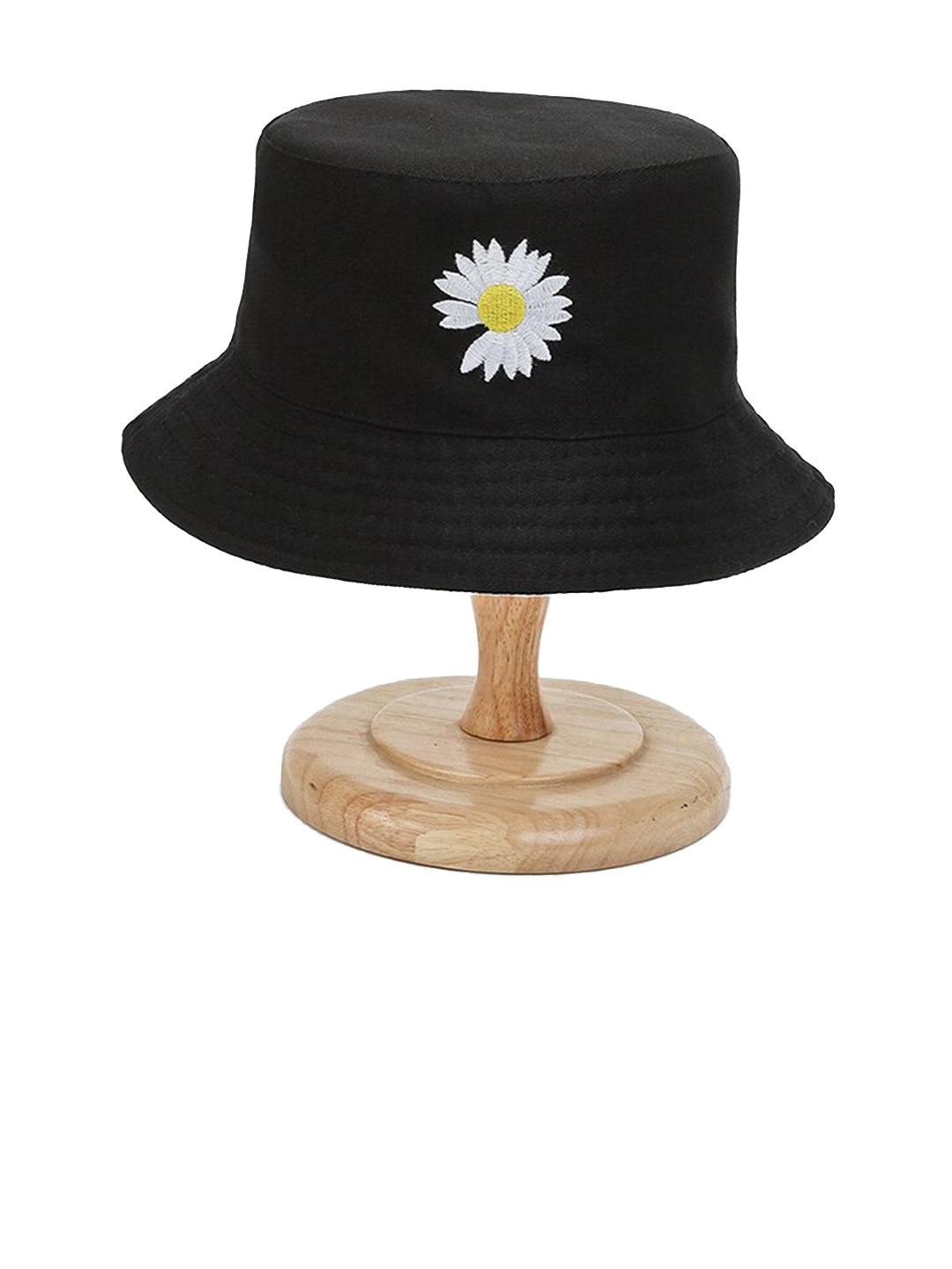 

Zacharias Floral Print Reversible Bucket Hat, Black