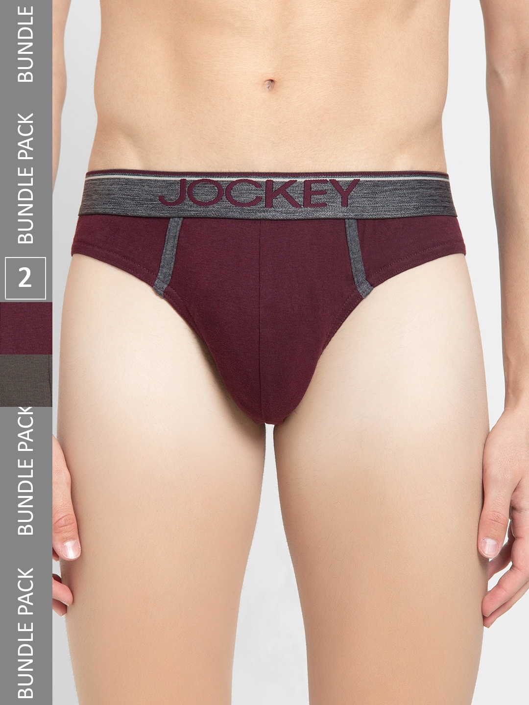 

Jockey Pack of 2 Super Combed Cotton Rib Solid Brief, Purple