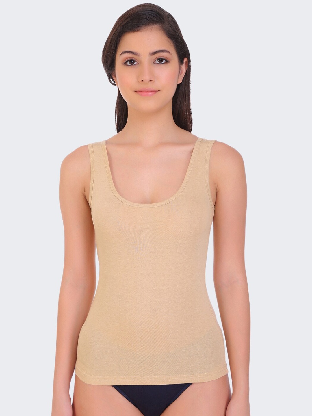 

POOJA RAGENEE Sando Pure Cotton Camisoles, Nude