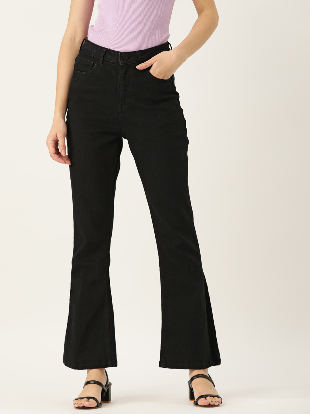 

DressBerry Women Bootcut Stretchable Jeans, Black