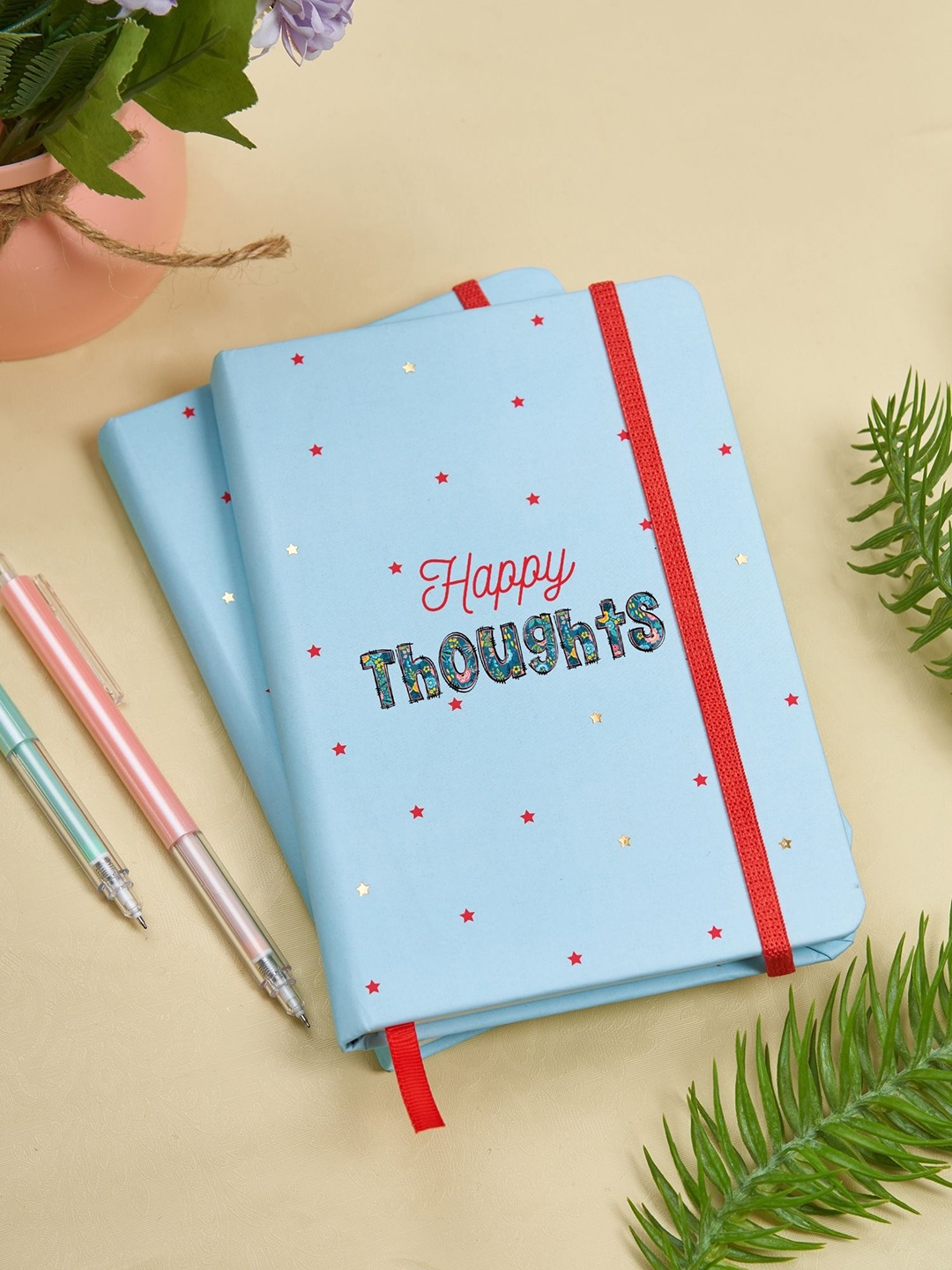 

Doodle Stars Hardbound B6 Diary With Pen Loop, Blue