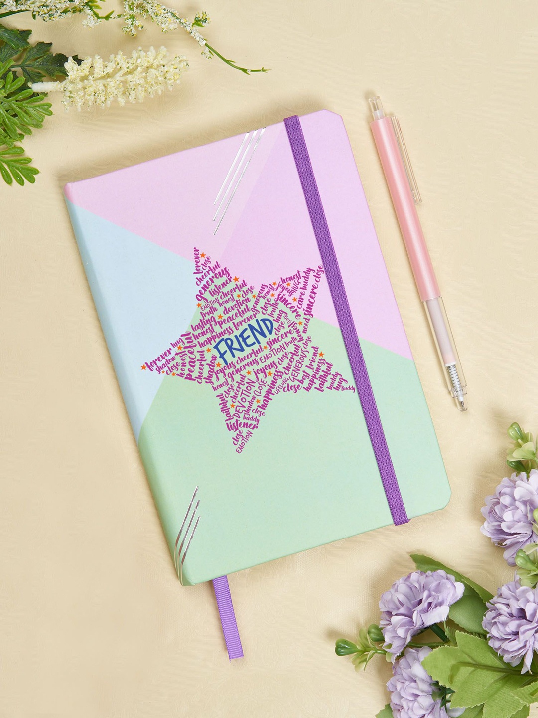 

Doodle Printed Hardbound B6 Diary Notebook, Blue