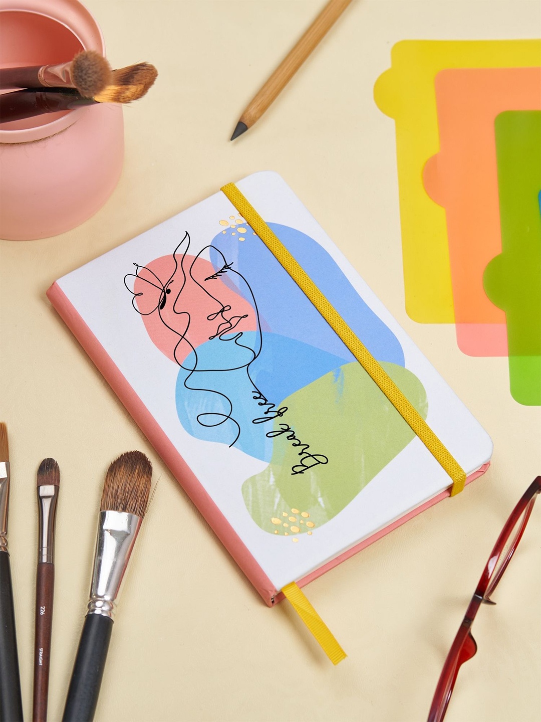 

Doodle Expressions Hardbound B6 Diary Notebook, White
