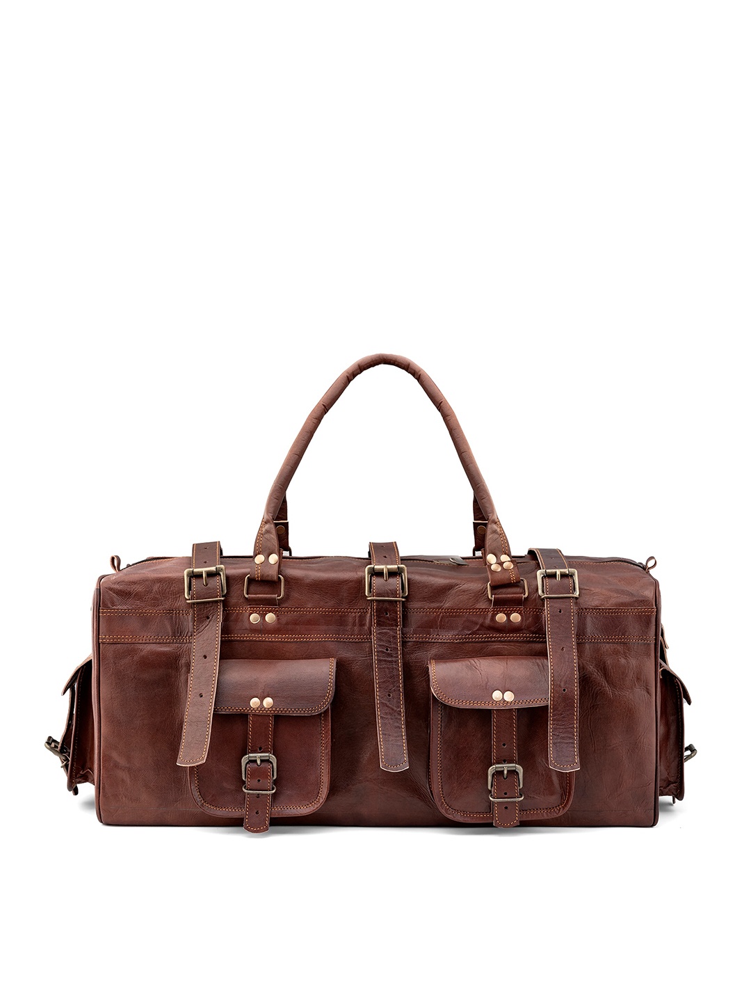 

Goatter Textured Large Travel Duffel Bag, Brown