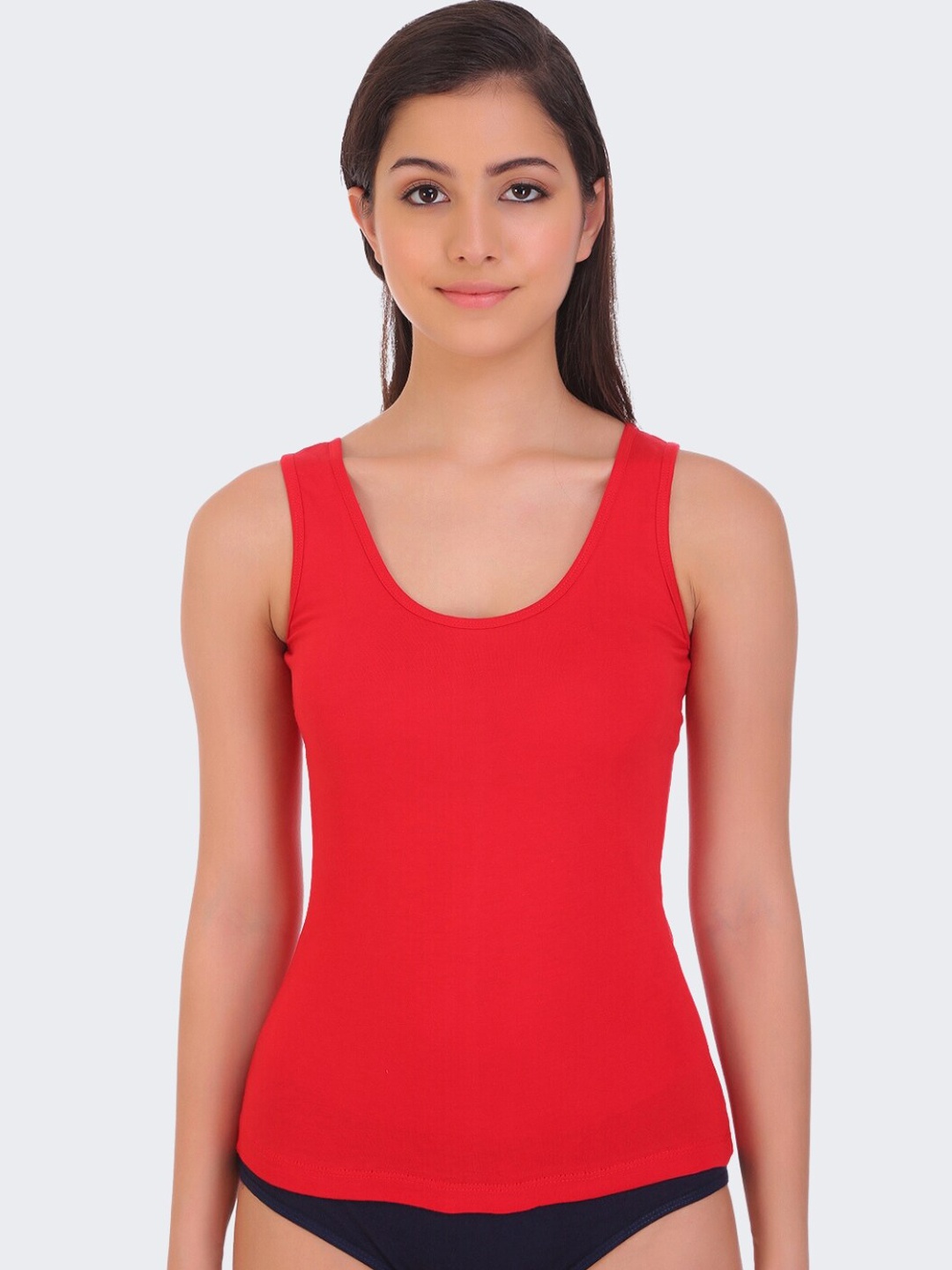 

POOJA RAGENEE Women Sando Pure Cotton Camisole, Red