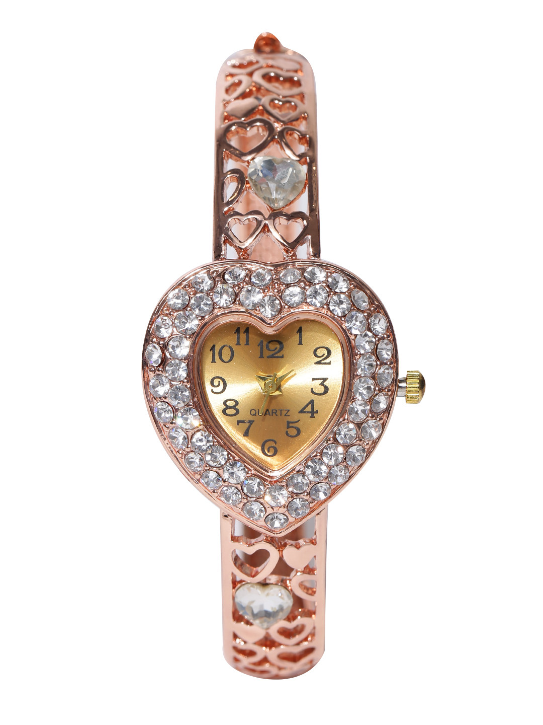

Jewels Galaxy 18K Rose Gold-Plated Handcrafted Bracelet Cum Watch