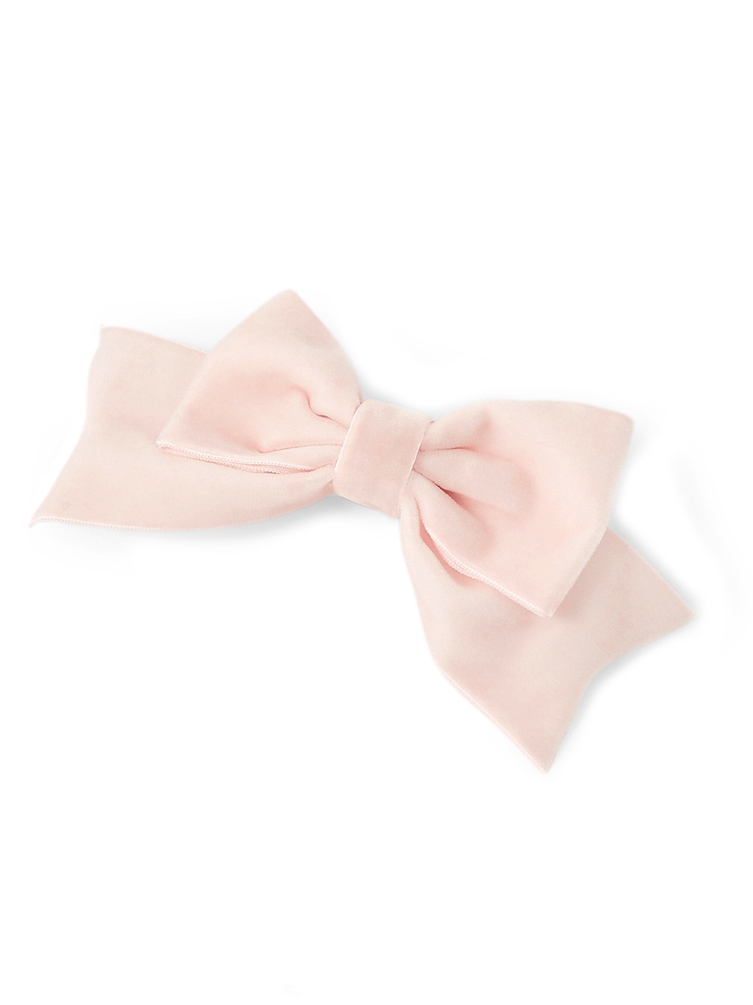 

Accessorize London Girls Hair Velvet Bow Barette, Pink
