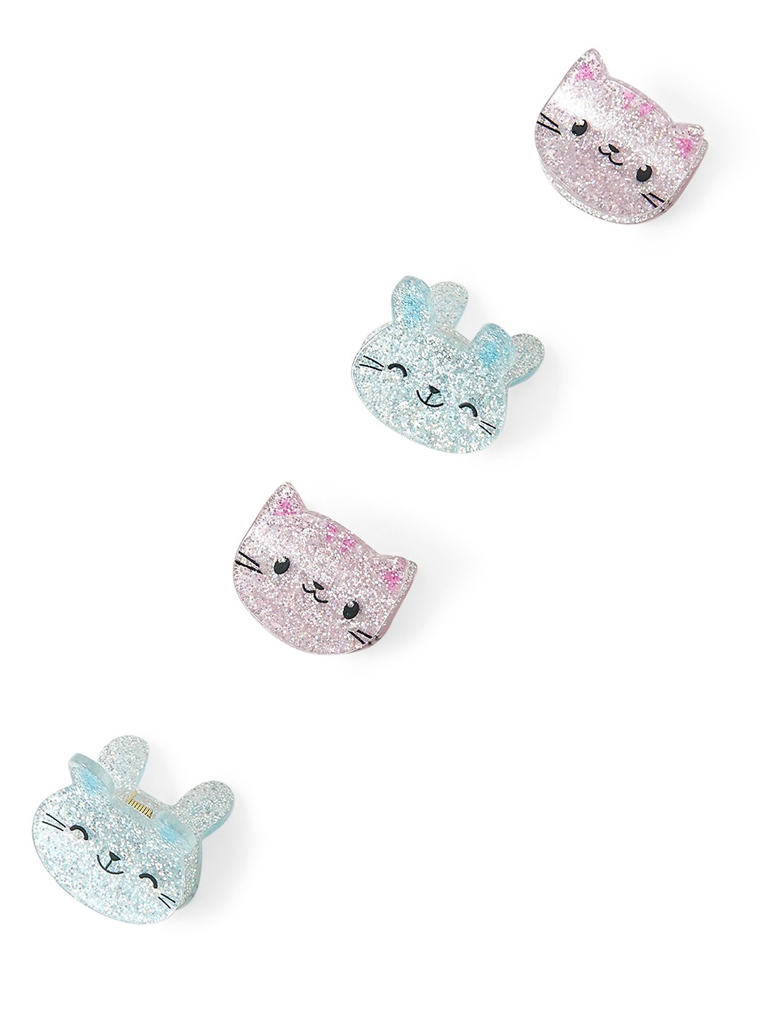 

Accessorize Set of 4 London Girls Embellished Claw Clips, Blue