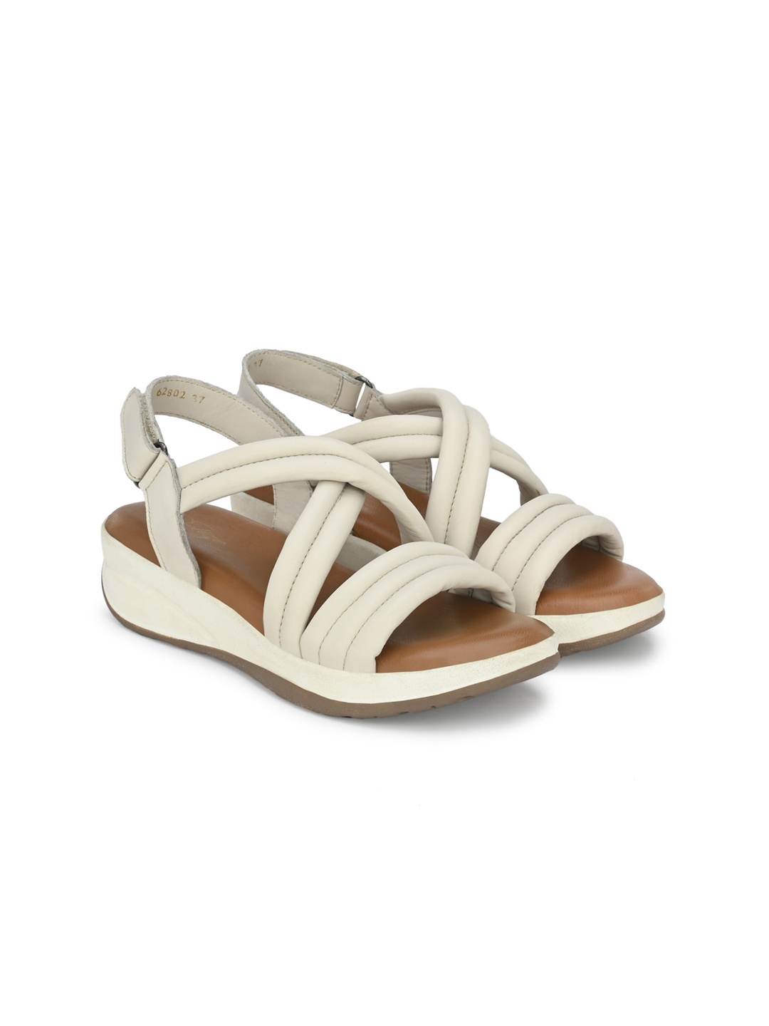 

Delize Open Toe Leather Comfort Heels, White