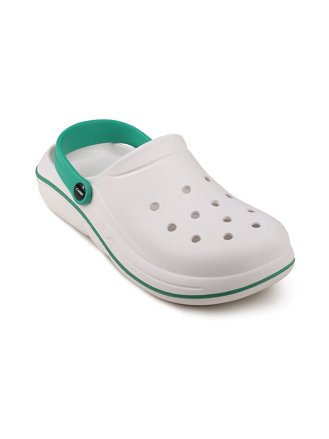

CASSIEY Colourblocked Lightweight Croslite Clogs, White