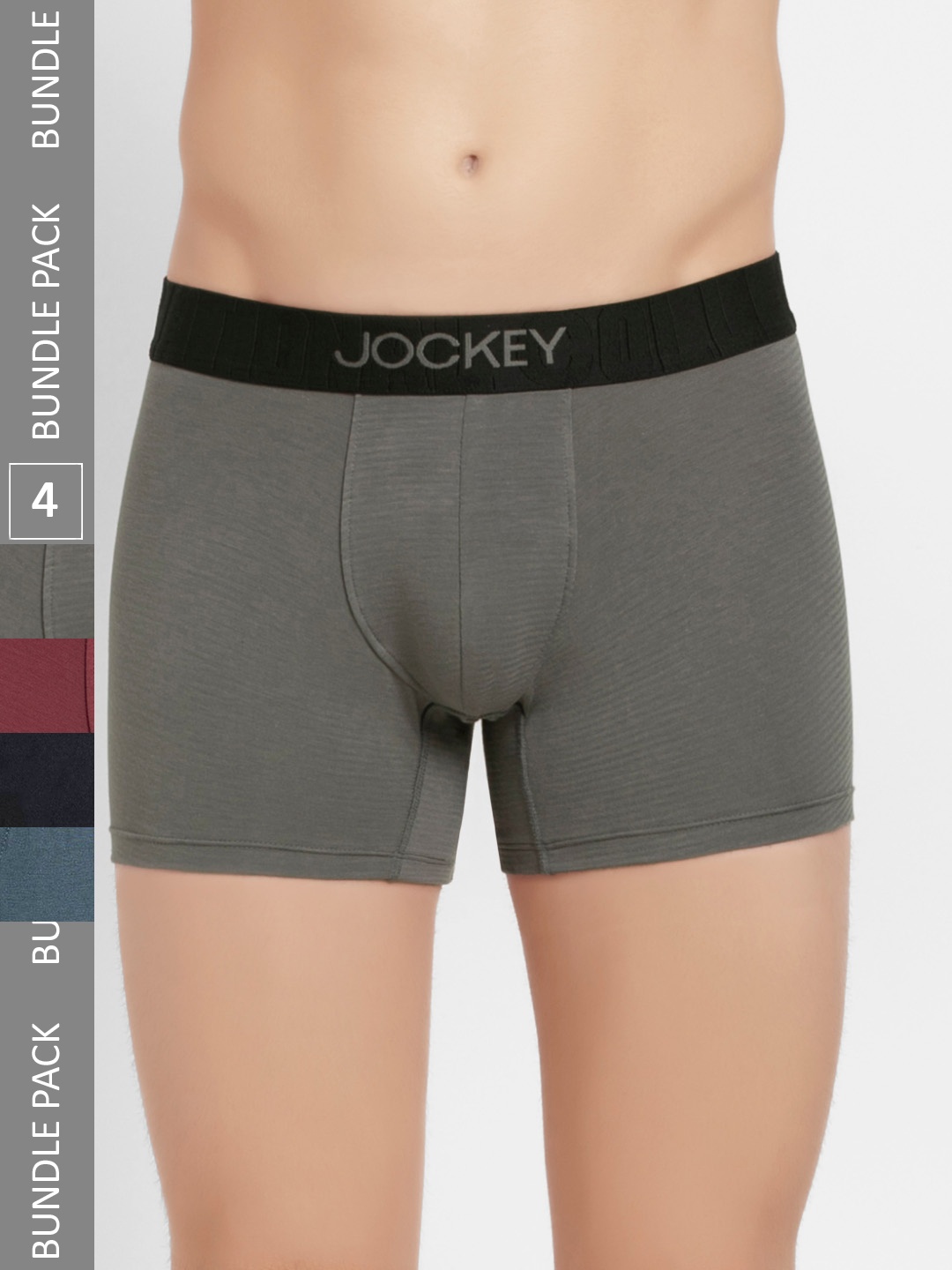 

Jockey Set Of 4 Solid Briefs, Charcoal