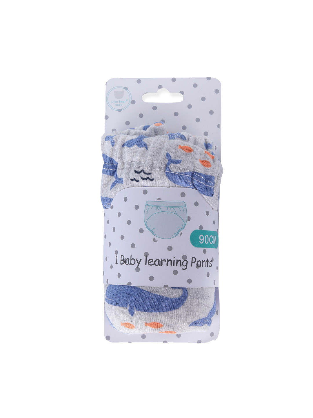 

Baby Moo Infants Dolphin Show Reusable Cloth Training Pants Diaper Panty, Grey