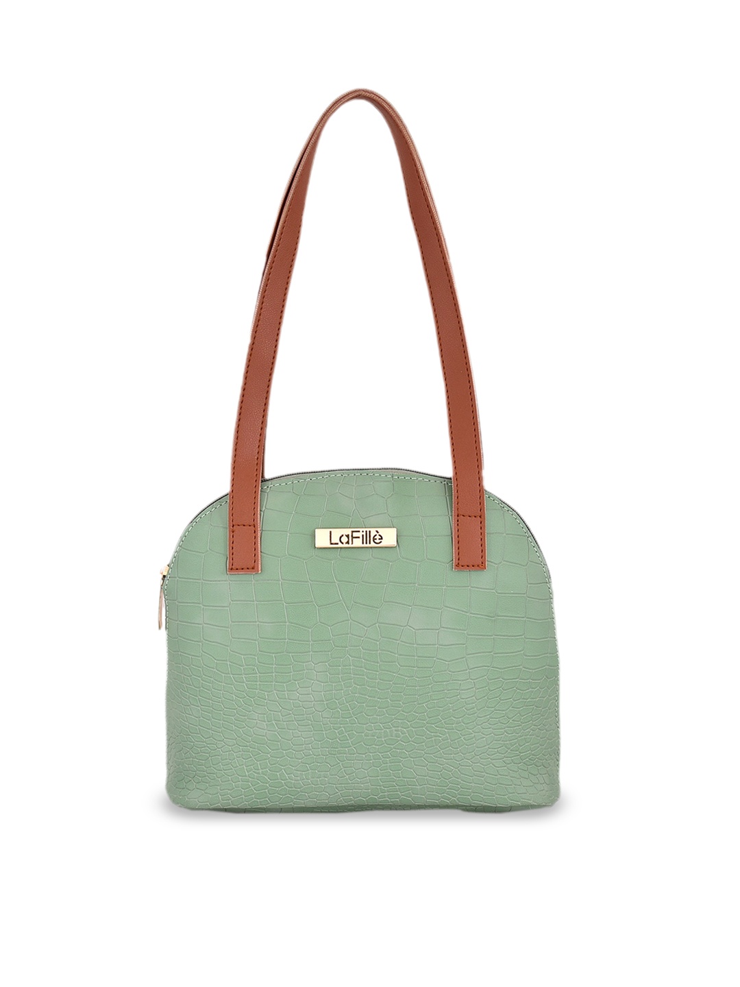 

LaFille Textured Structured Shoulder Bag, Green