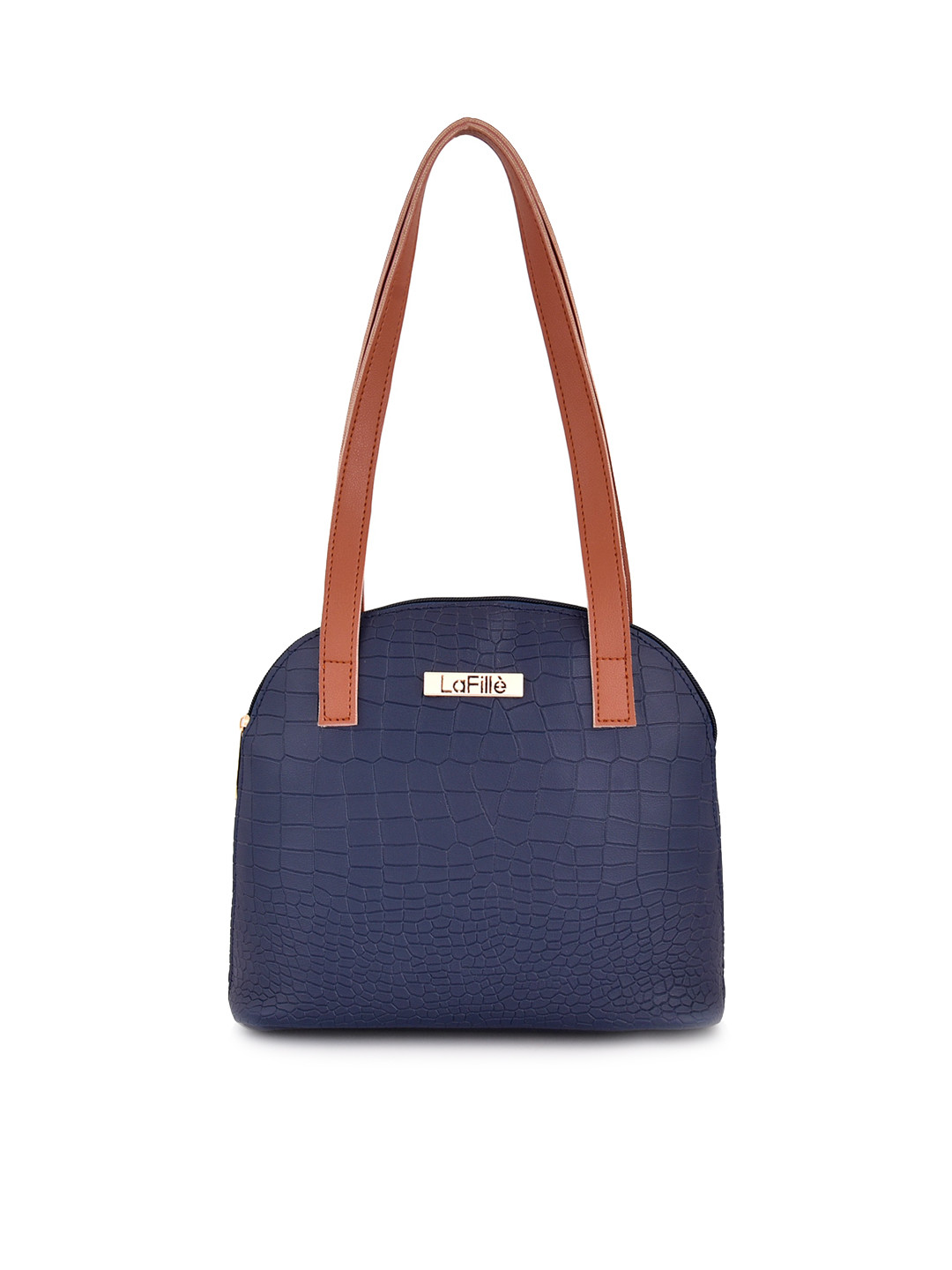 

LaFille Textured Structured Shoulder Bag, Blue