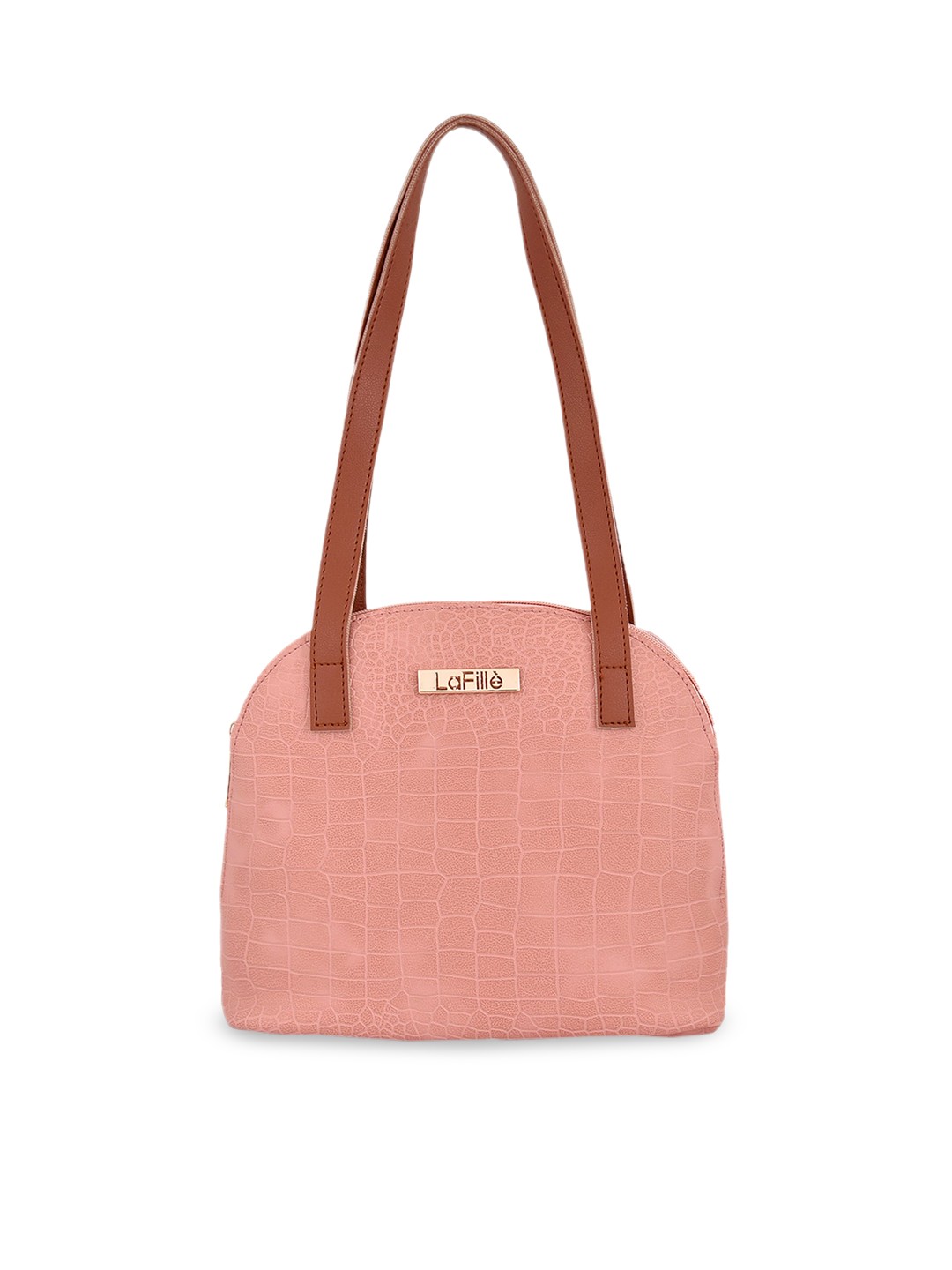 

LaFille PU Structured Shoulder Bag, Peach