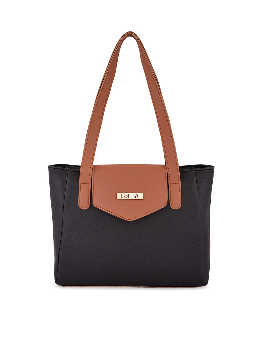 

LaFille PU Structured Shoulder Bag, Black