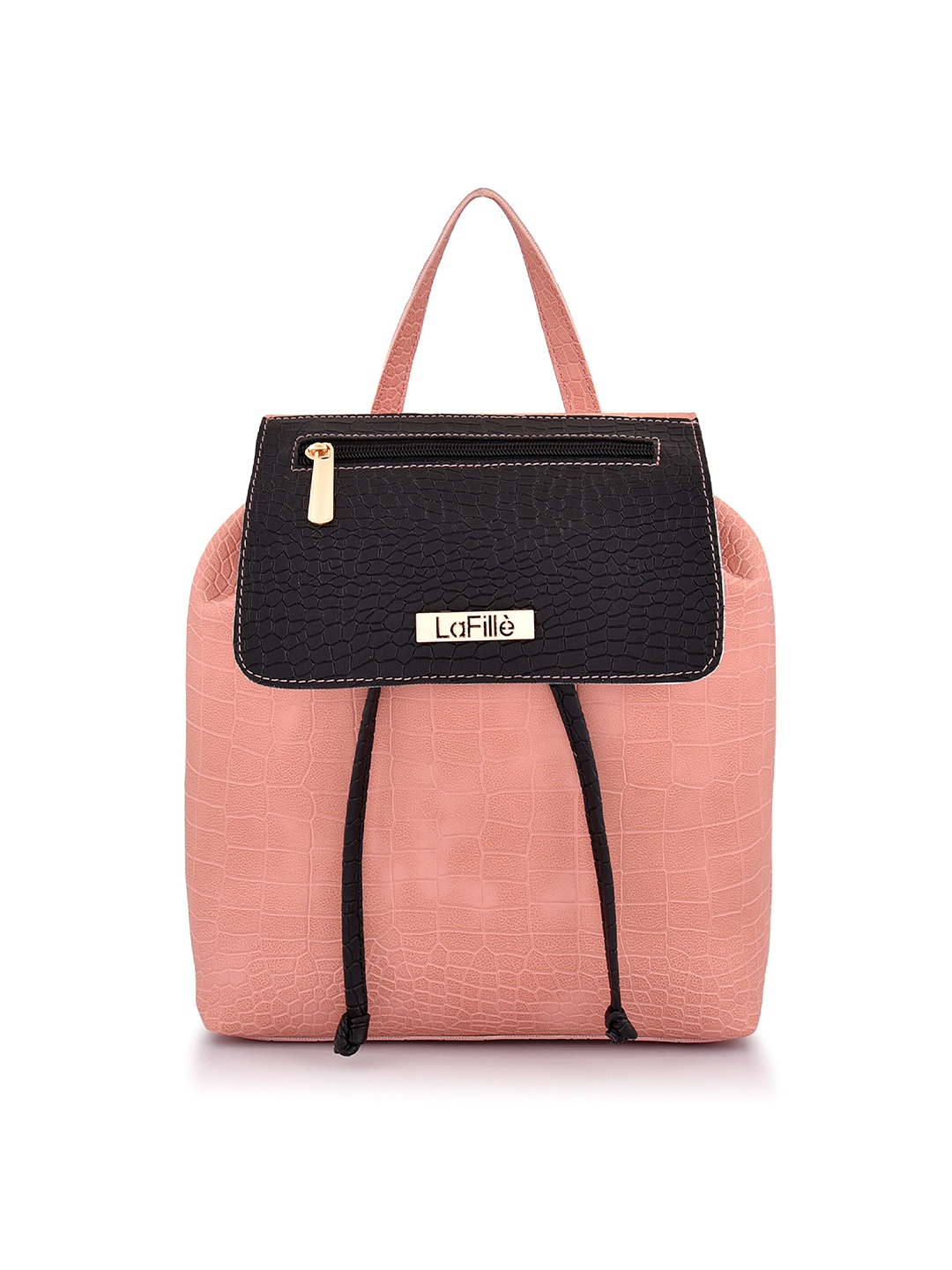 

LaFille Women Textured Backpack, Peach
