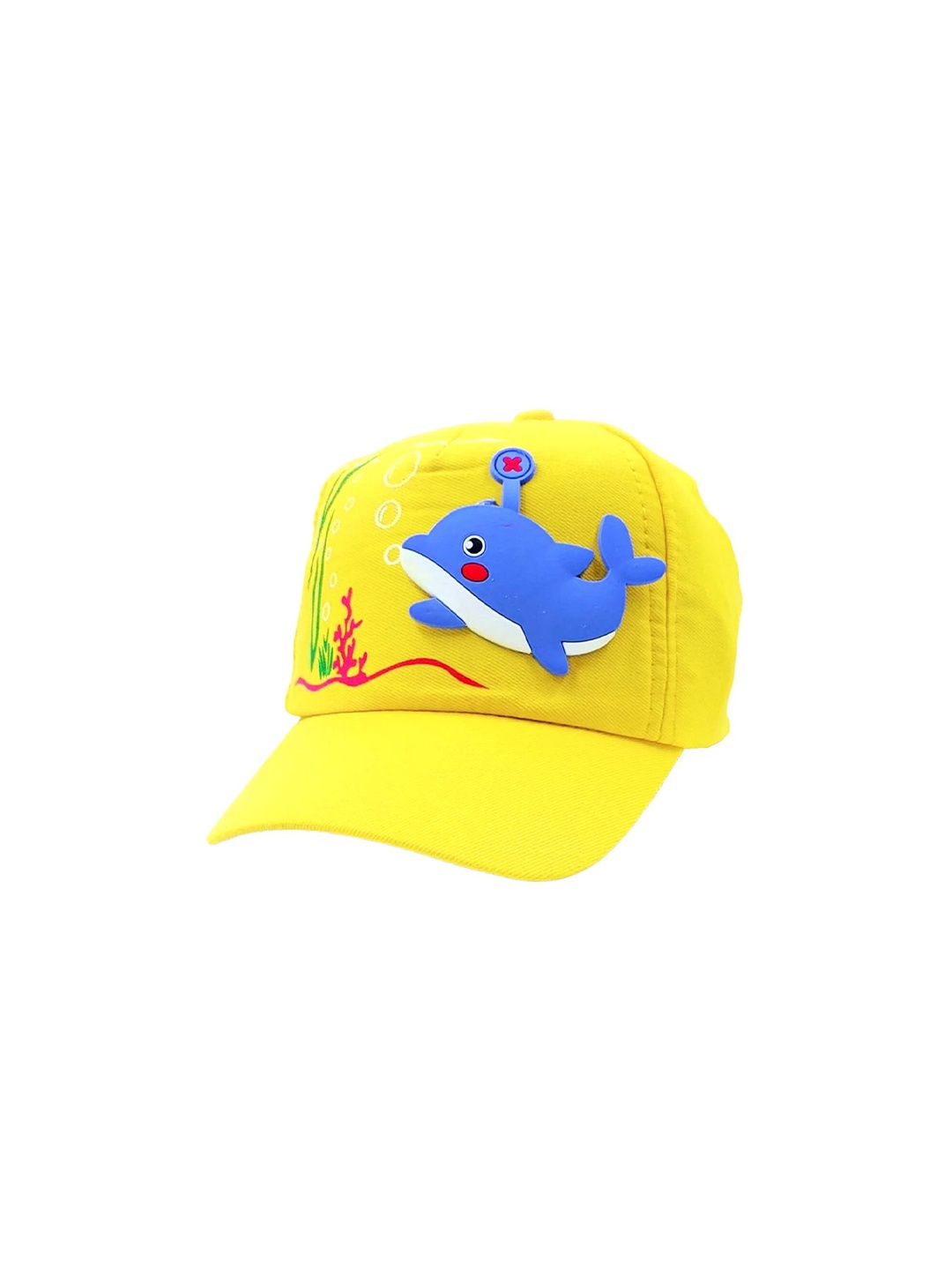 

Zacharias Kids Printed Cotton Baseball Cap, Yellow