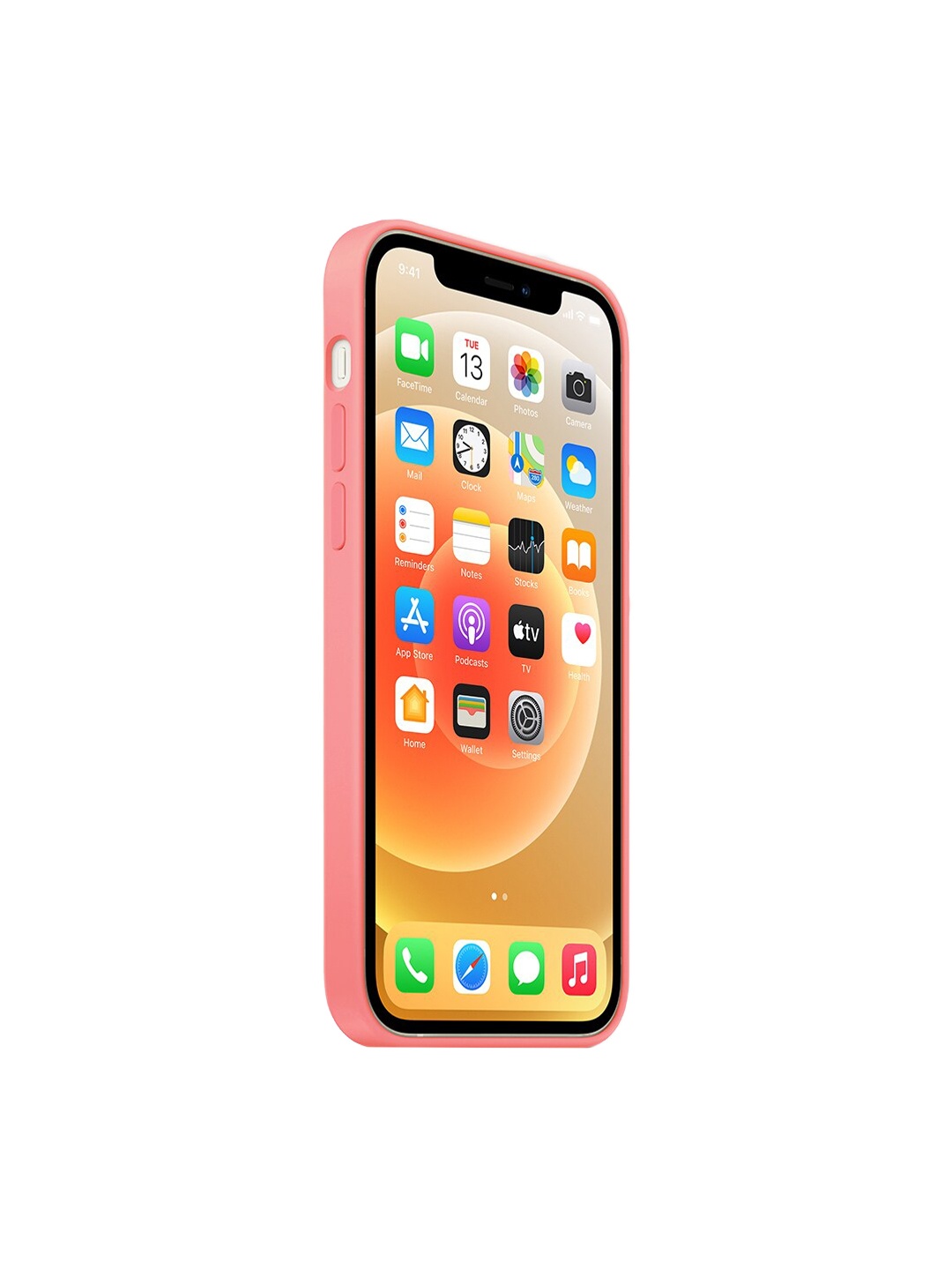 

TREEMODA Silicone iPhone 14 Back Case, Pink