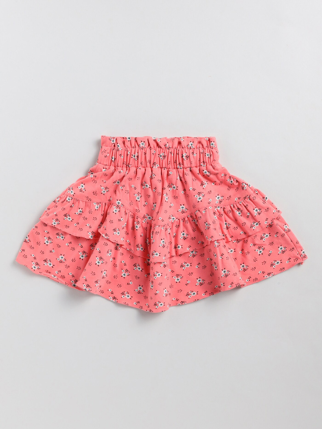 

Redden Girls Printed Pure Cotton Flared Skirt, Pink