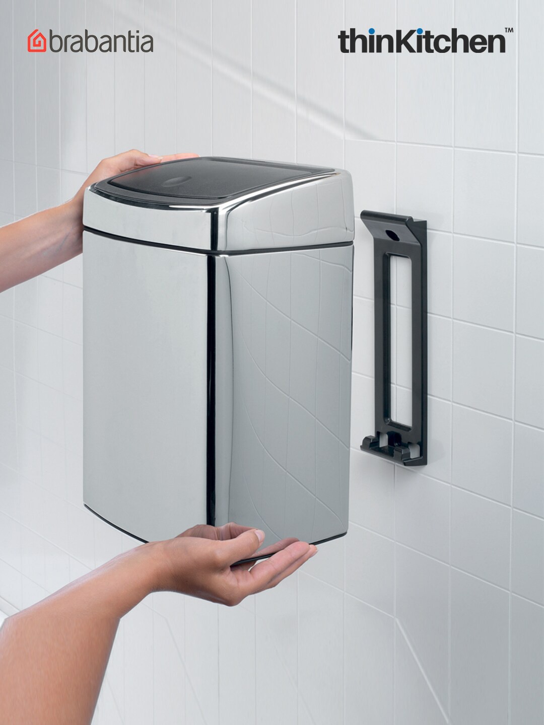 

Brabantia Grey Stainless Steel Touch Bin 10 L