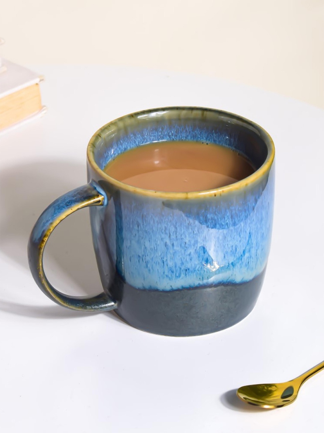 

Nestasia Blue Printed Ceramic Glossy Cup 300 ml
