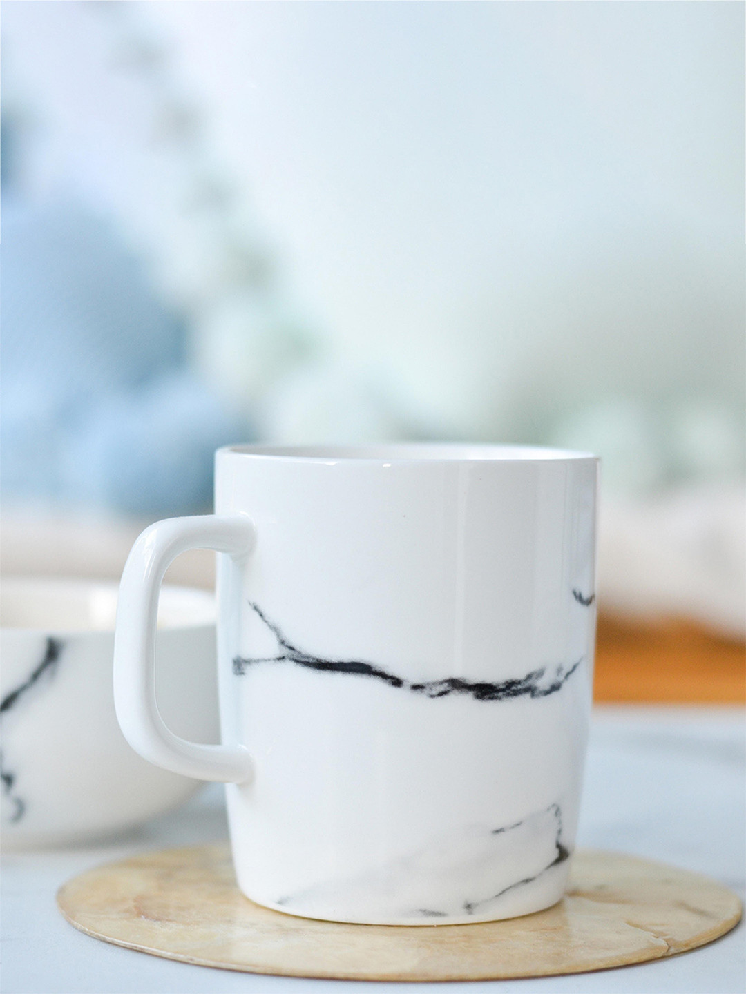 

Nestasia White & Black Printed Ceramic Glossy Mug 300 ml