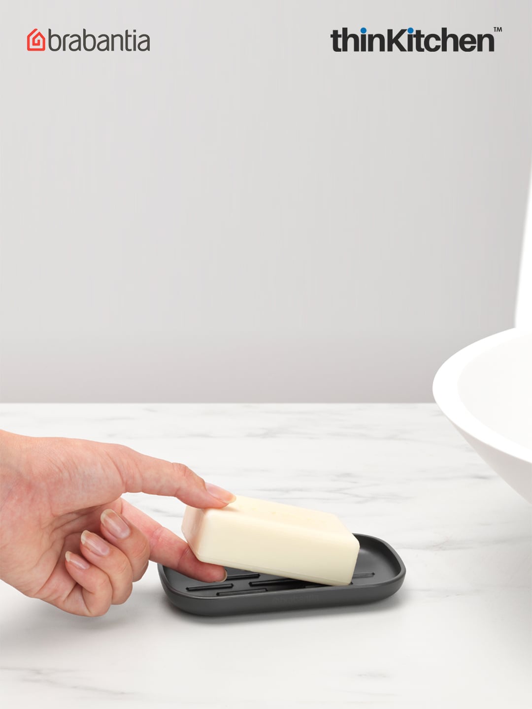 

Brabantia Renew Grey Matte Finish Soap Dish