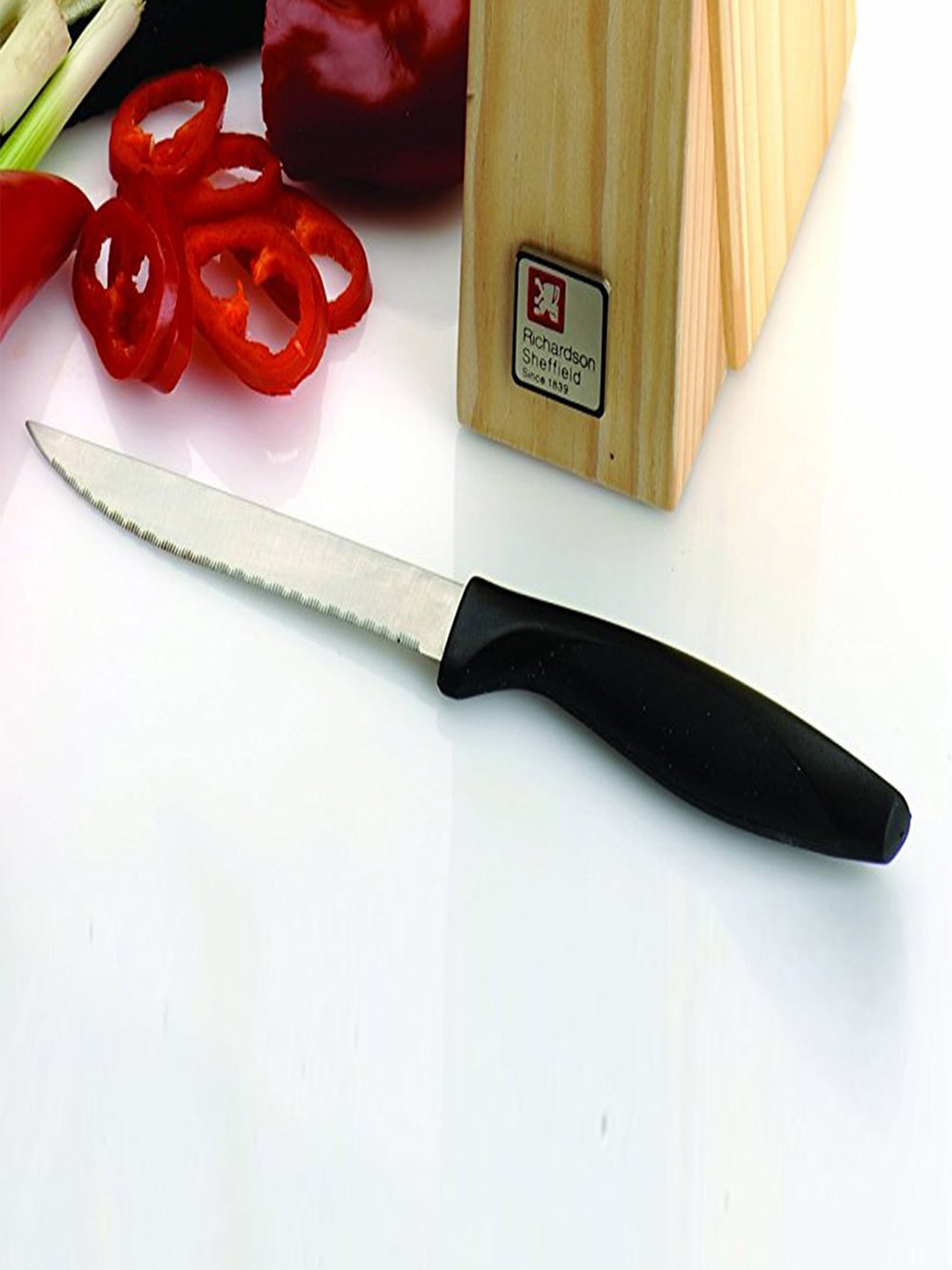

Richardson Sheffield Black Laser Cuisine Stainless Steel Knife