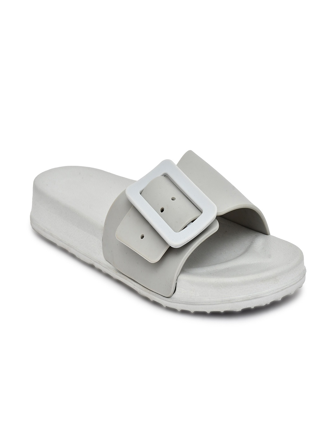 

BEONZA Women Sliders Flip Flops, Grey