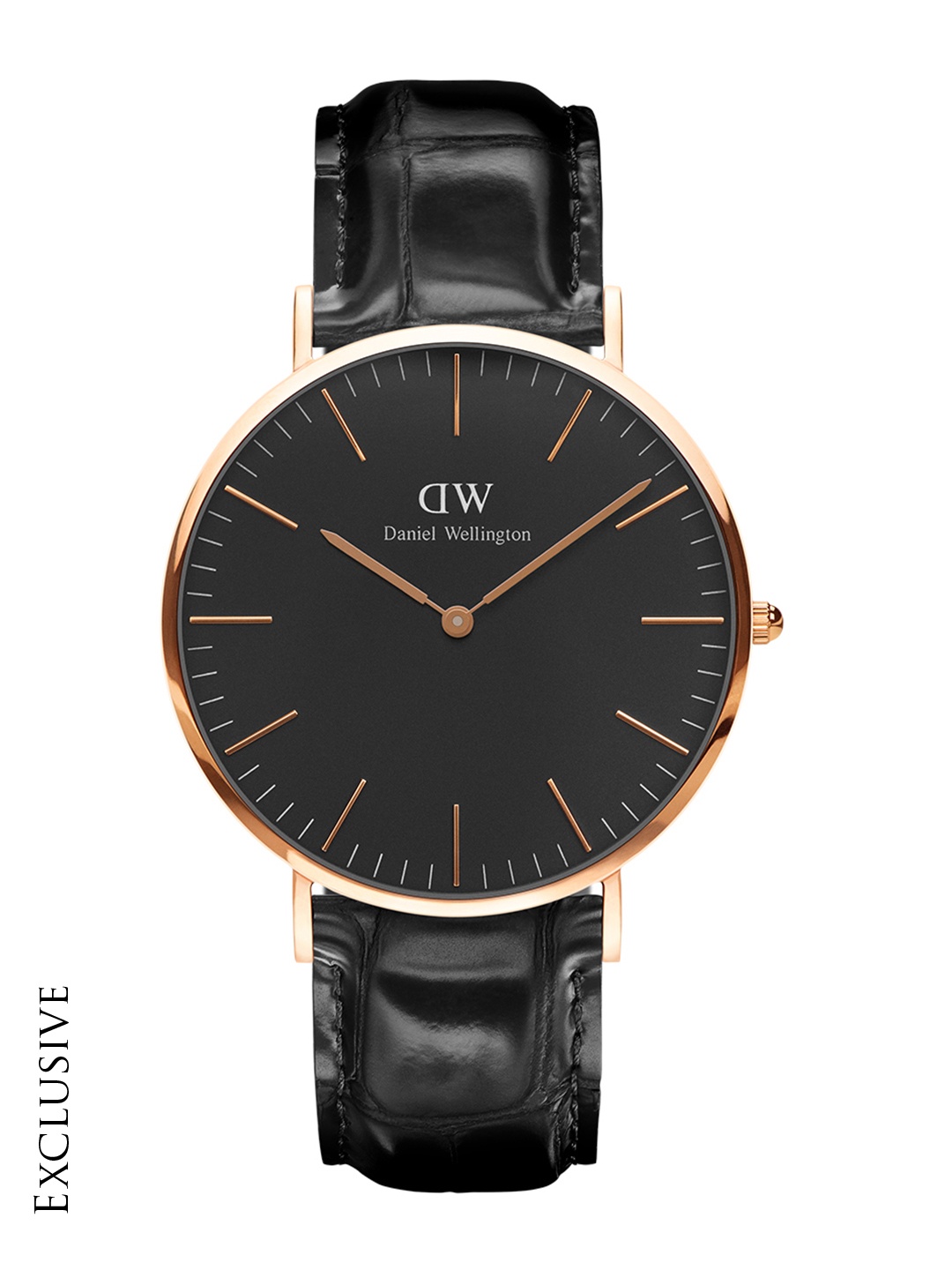 

Daniel Wellington Classic Reading RG Men Dial Black 40mm Round Analogue Watch - DW00100129