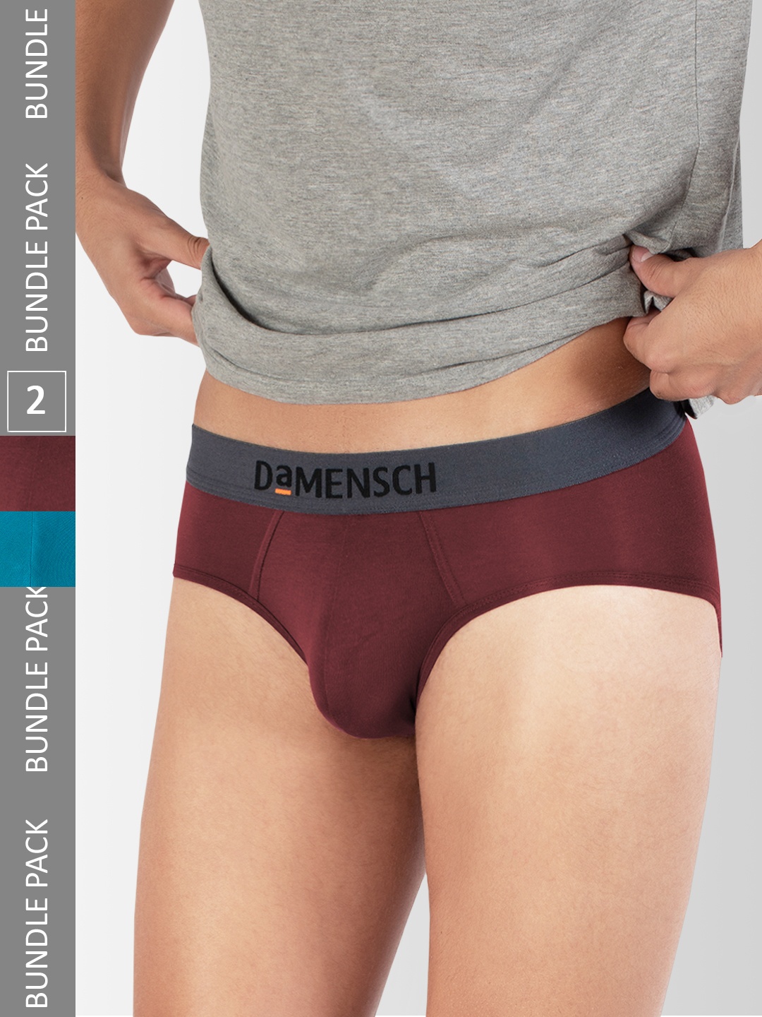 

DAMENSCH Set Of 2 Solid Briefs, Blue