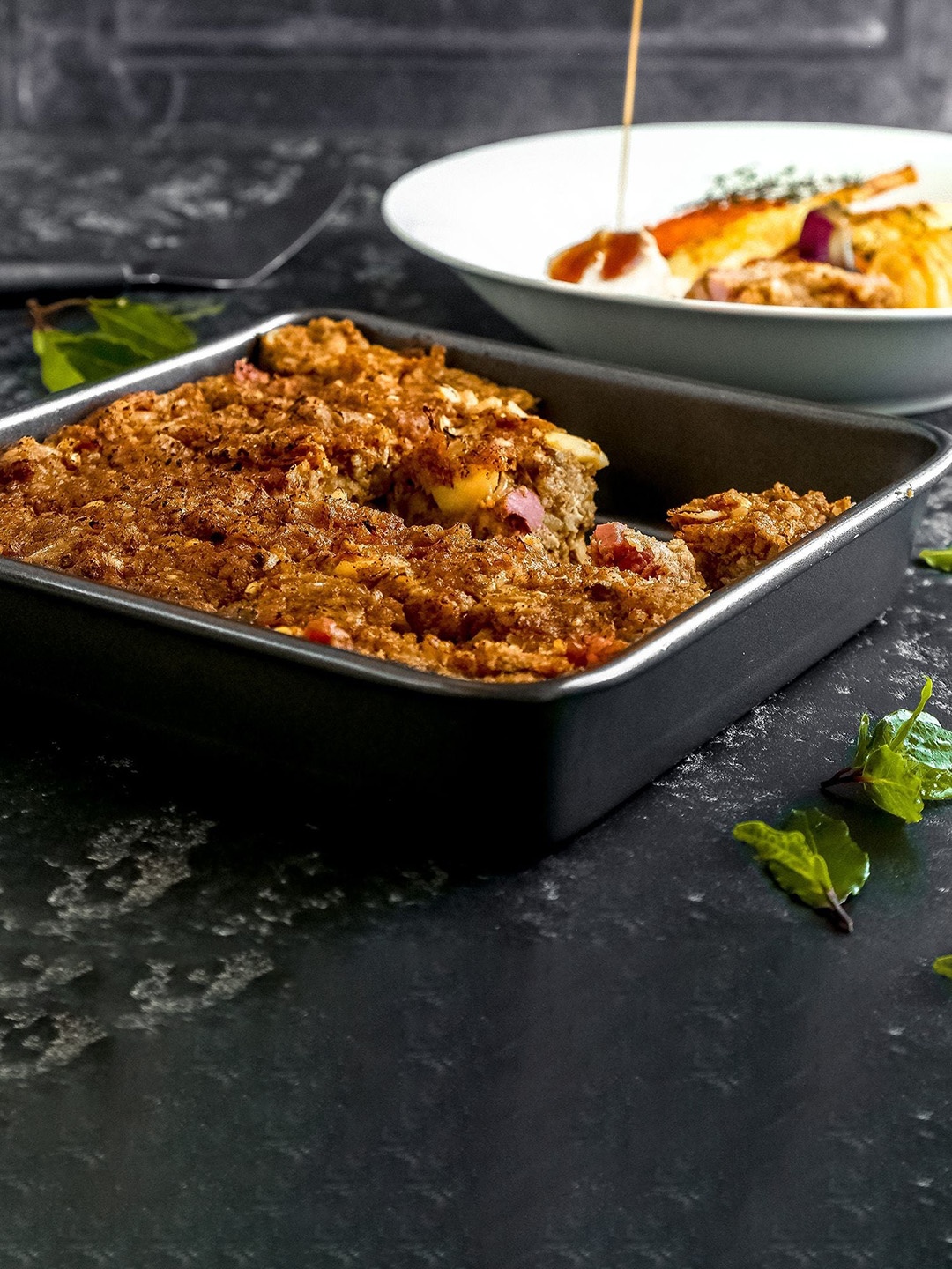 

MasterClass Grey 2-Pieces Non-Stick Roasting Pan & Baking Pan