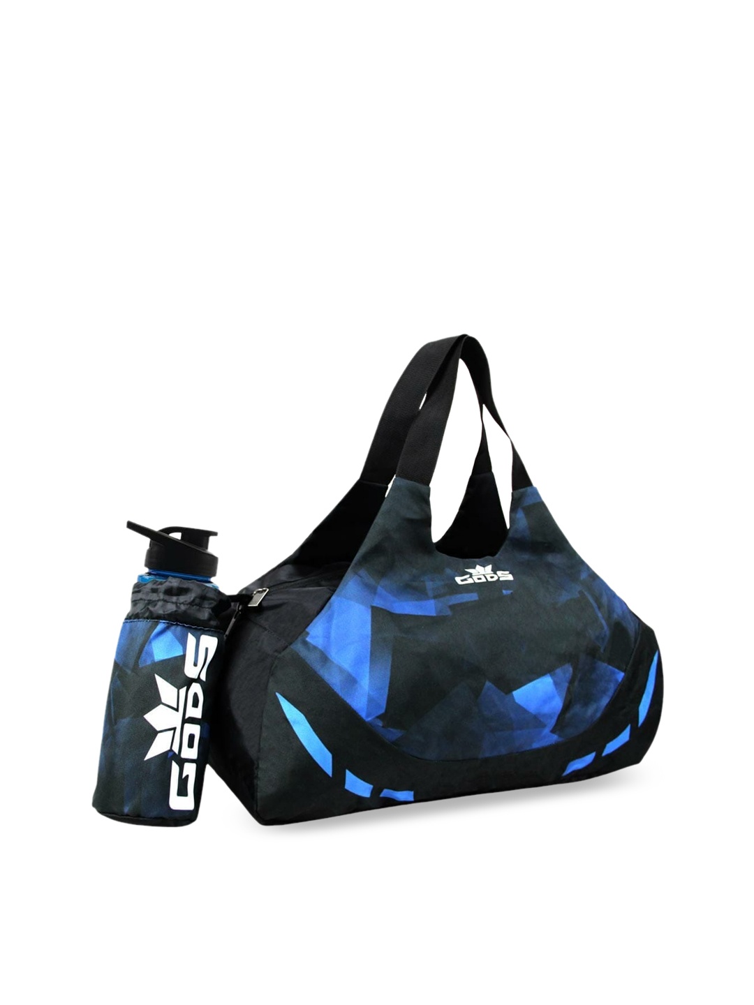 

GODS Abstract Printed Foldable Duffel Bag, Black