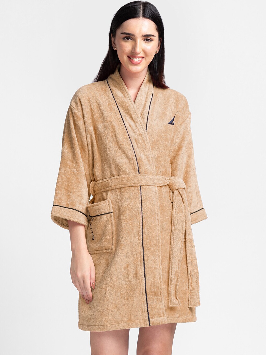 

Nautica Pure Cotton Bath Robe, Beige
